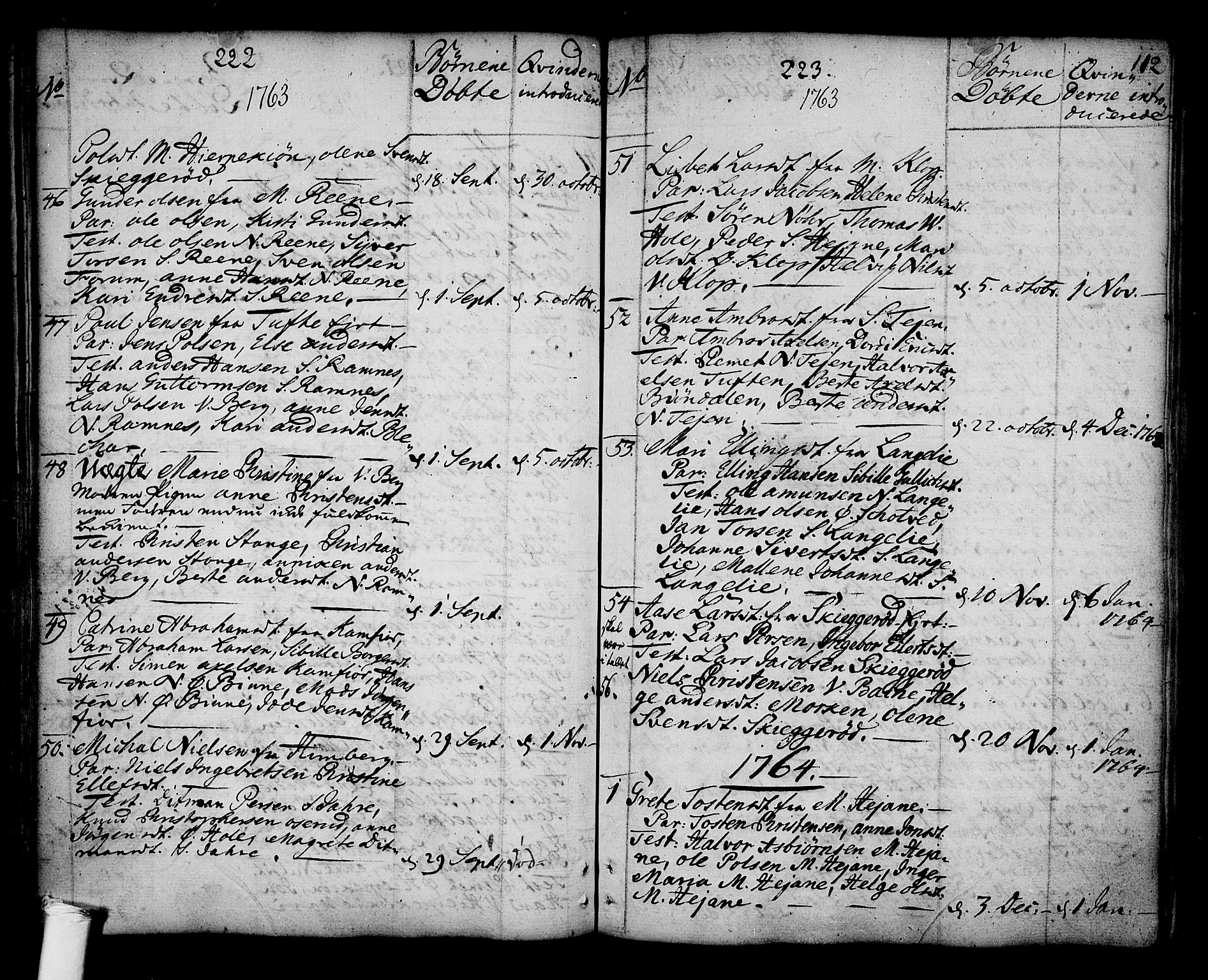 Ramnes kirkebøker, AV/SAKO-A-314/F/Fa/L0001: Parish register (official) no. I 1, 1732-1774, p. 112