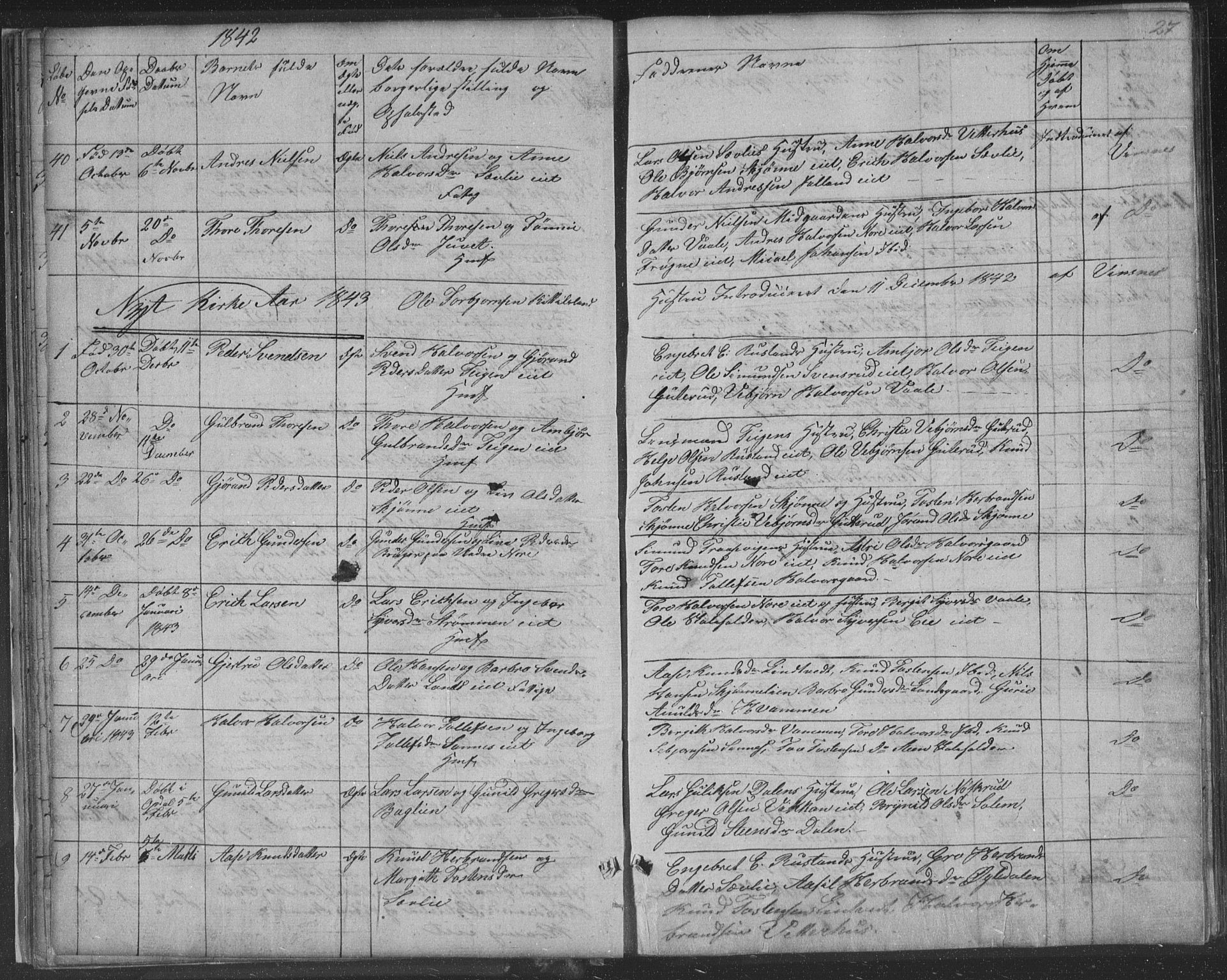 Nore kirkebøker, AV/SAKO-A-238/F/Fa/L0001: Parish register (official) no. I 1, 1836-1855, p. 27