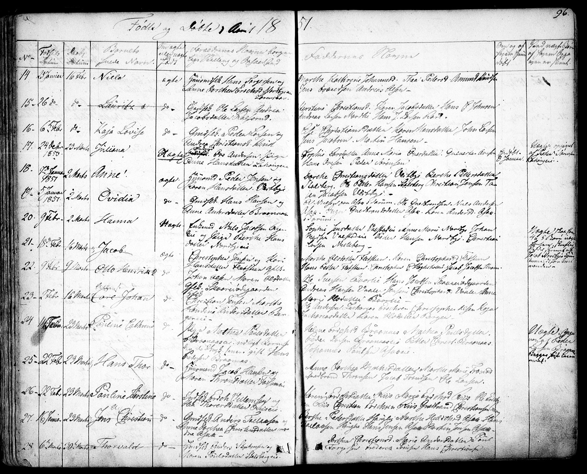 Skedsmo prestekontor Kirkebøker, AV/SAO-A-10033a/F/Fa/L0009: Parish register (official) no. I 9, 1830-1853, p. 96