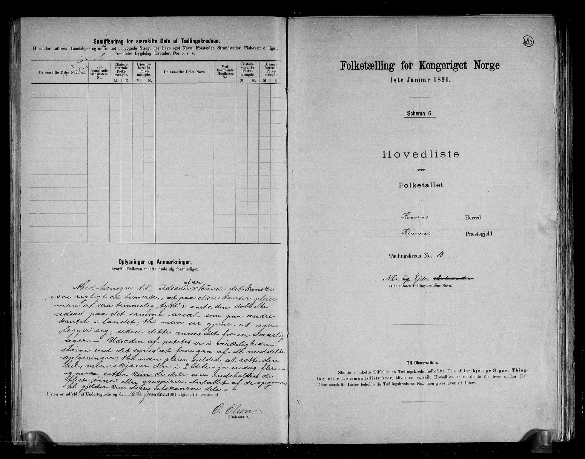 RA, 1891 census for 1553 Kvernes, 1891, p. 38