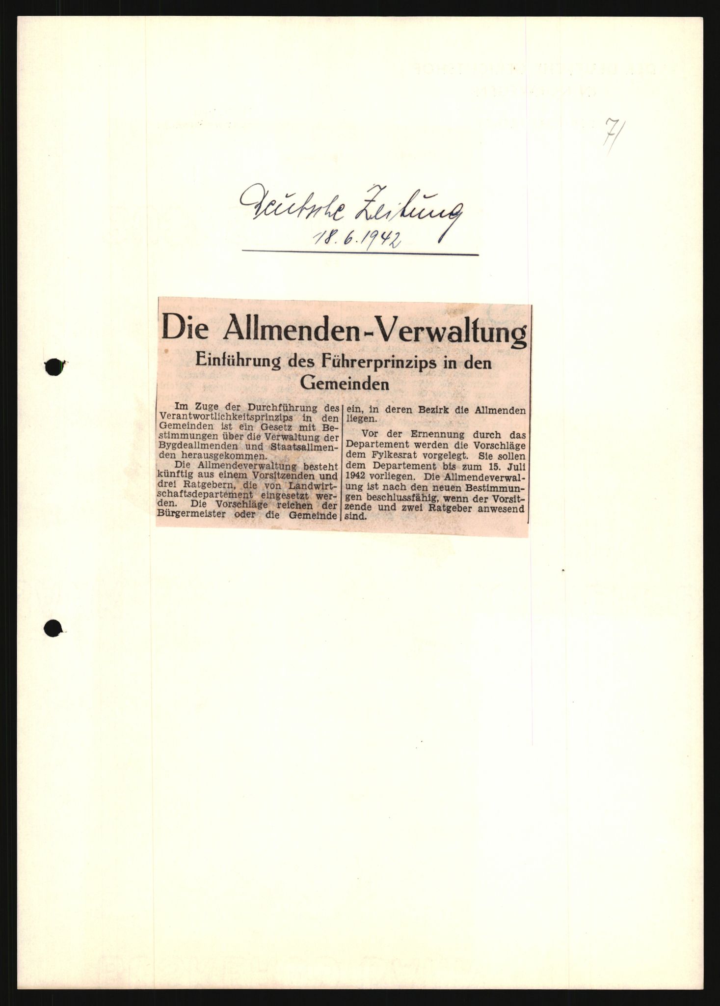 Forsvarets Overkommando. 2 kontor. Arkiv 11.4. Spredte tyske arkivsaker, AV/RA-RAFA-7031/D/Dar/Darb/L0013: Reichskommissariat - Hauptabteilung Vervaltung, 1917-1942, p. 515