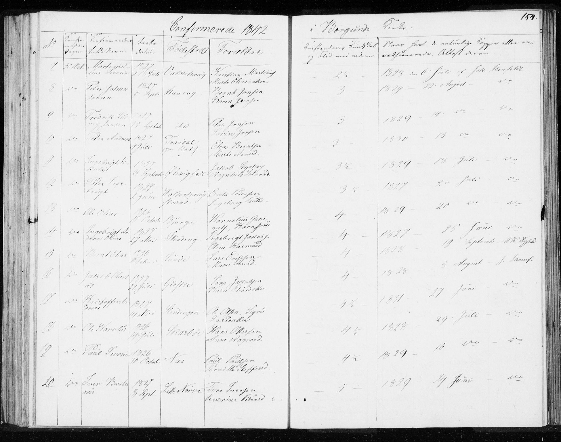 Ministerialprotokoller, klokkerbøker og fødselsregistre - Møre og Romsdal, AV/SAT-A-1454/528/L0414: Curate's parish register no. 528B02, 1833-1844, p. 154