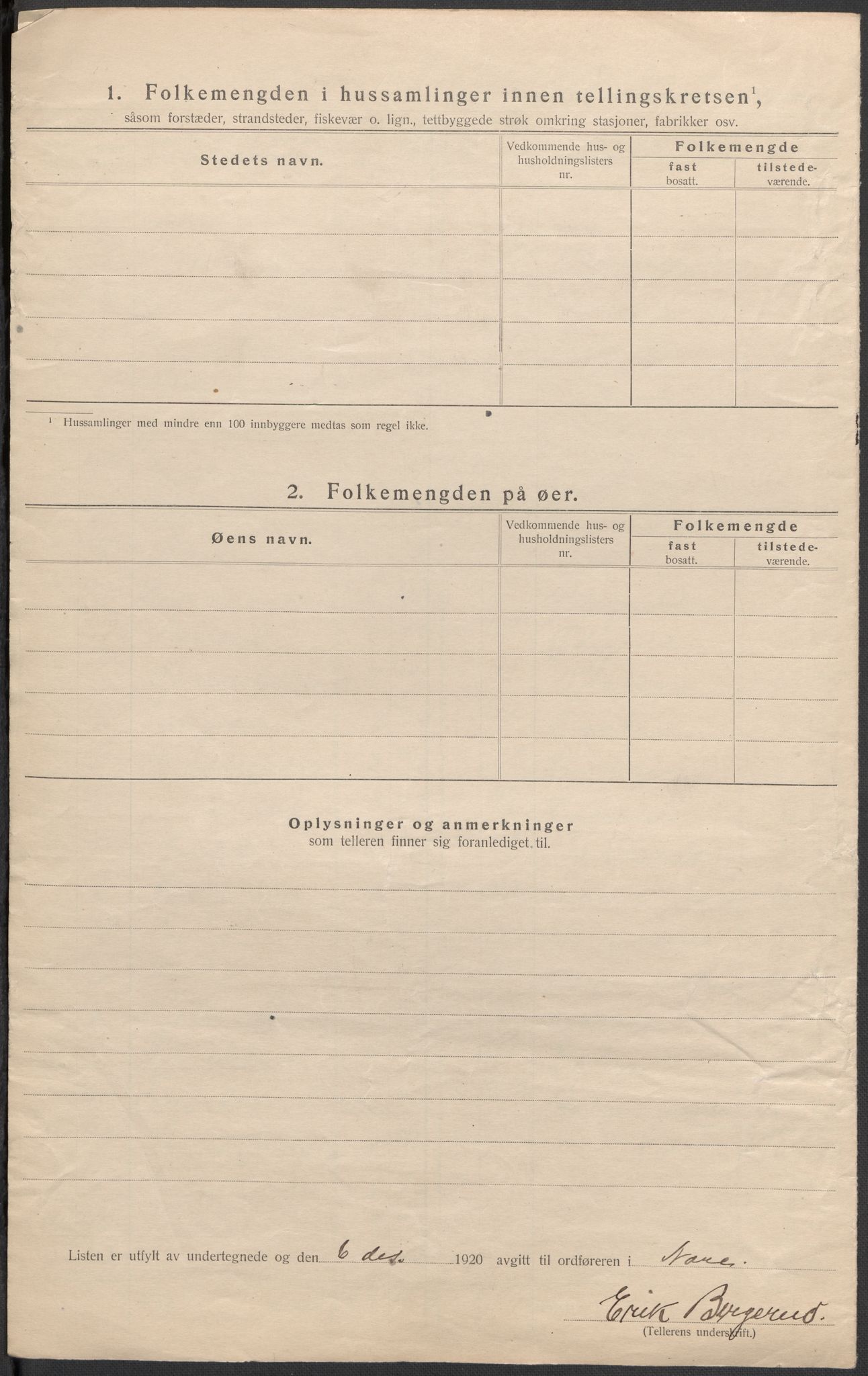 SAKO, 1920 census for Nore, 1920, p. 22