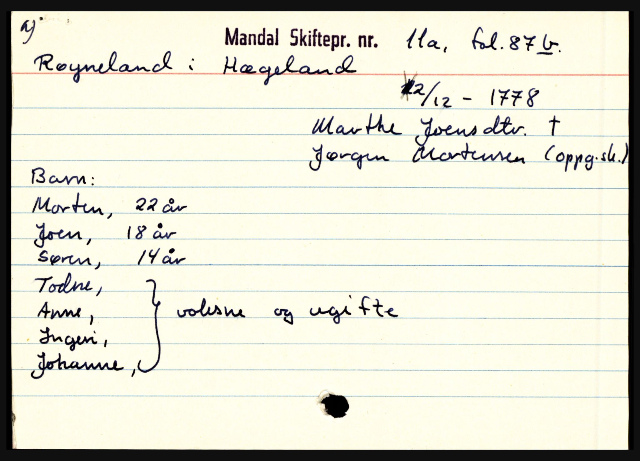 Mandal sorenskriveri, AV/SAK-1221-0005/001/H, p. 19031