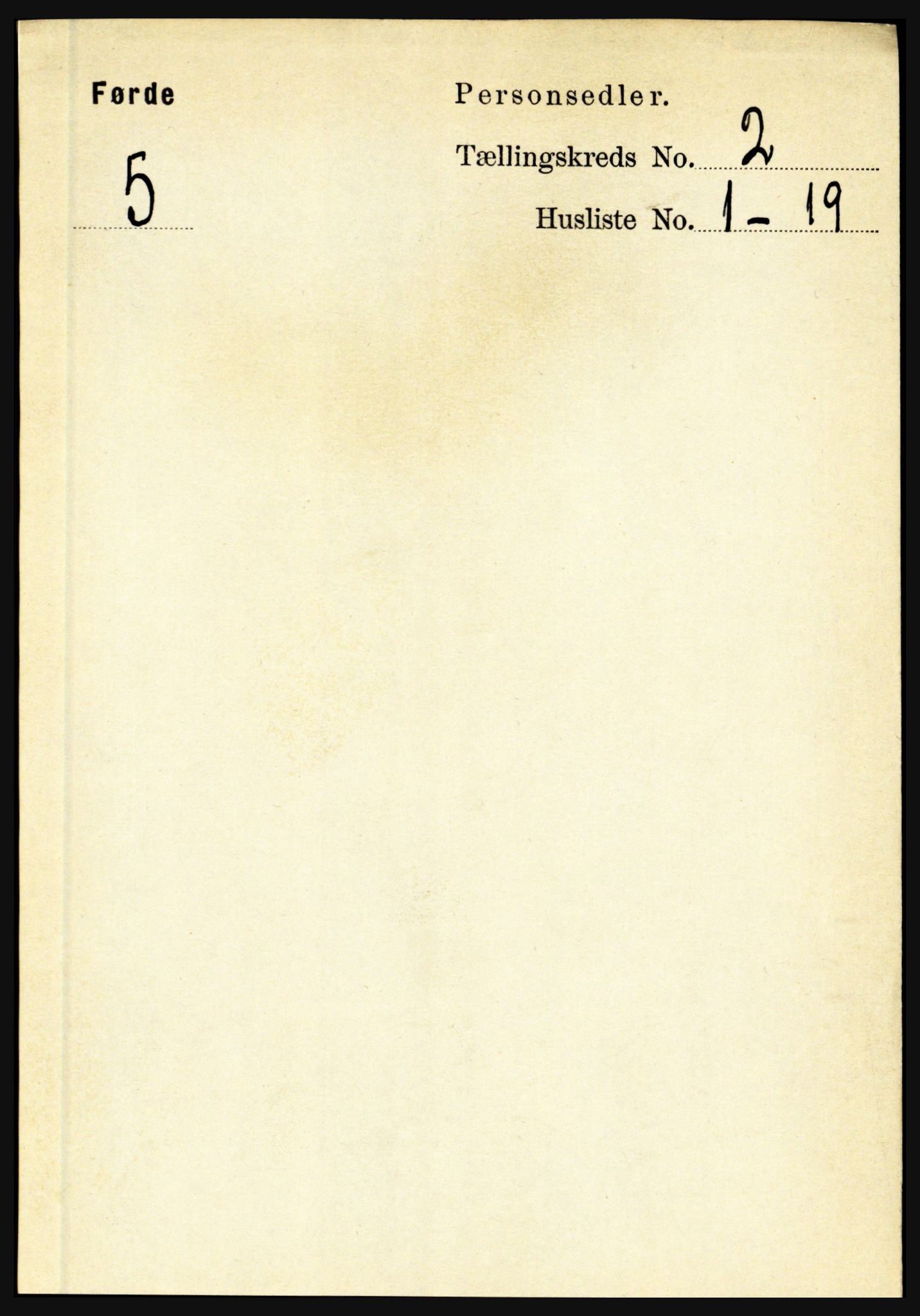 RA, 1891 census for 1432 Førde, 1891, p. 454