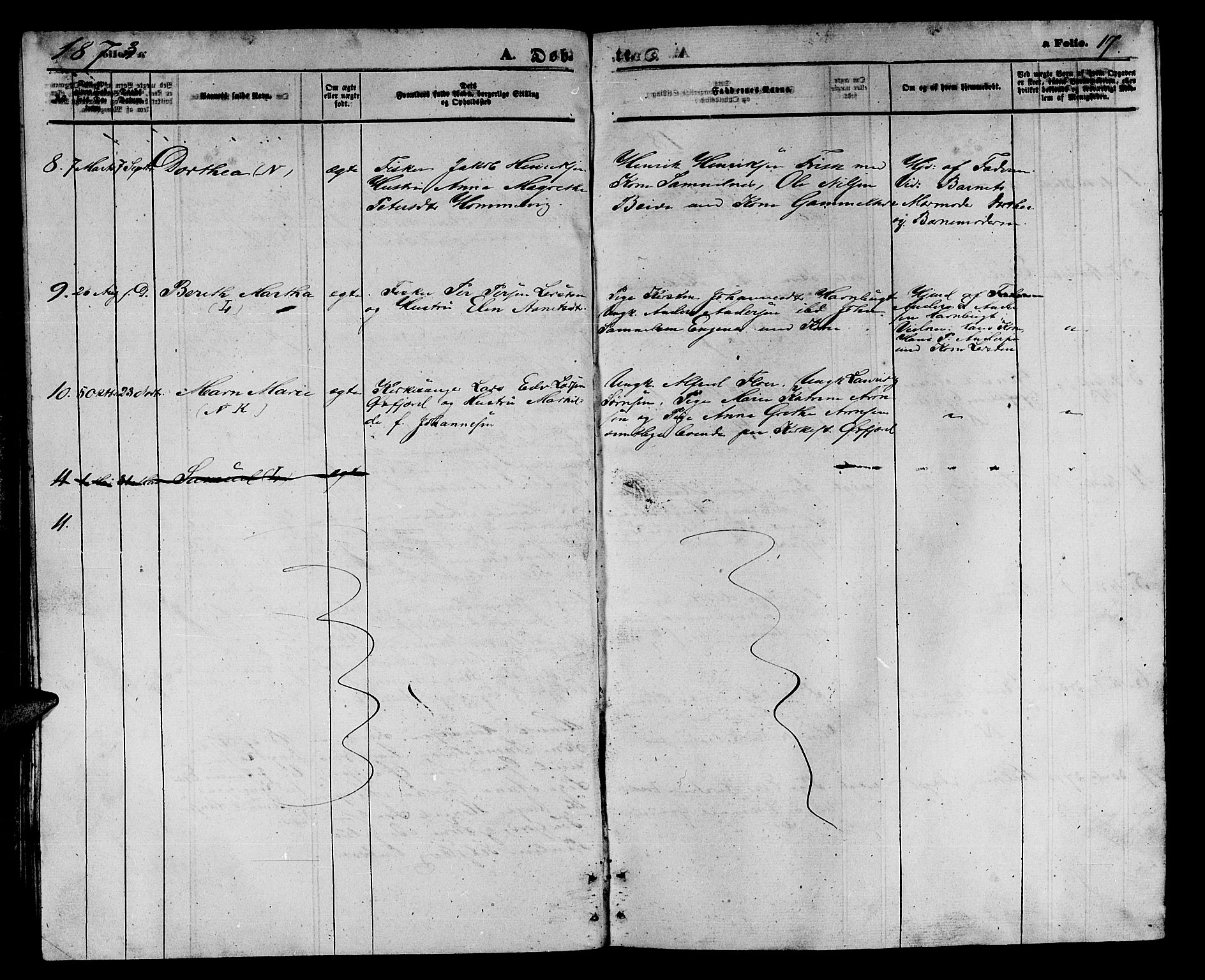 Loppa sokneprestkontor, AV/SATØ-S-1339/H/Hb/L0004klokker: Parish register (copy) no. 4, 1864-1880, p. 17