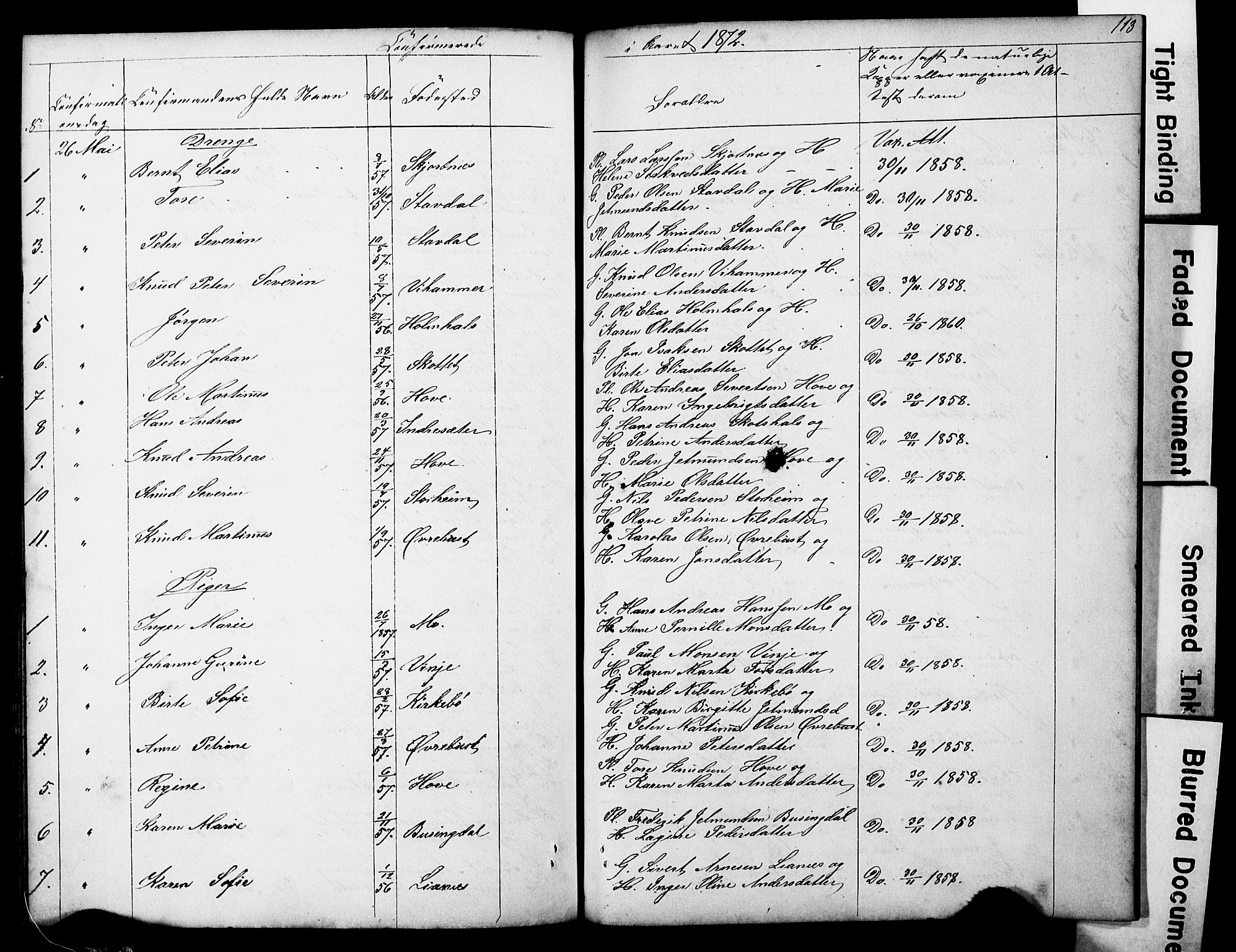 Ministerialprotokoller, klokkerbøker og fødselsregistre - Møre og Romsdal, AV/SAT-A-1454/521/L0301: Parish register (copy) no. 521C02, 1854-1881, p. 113