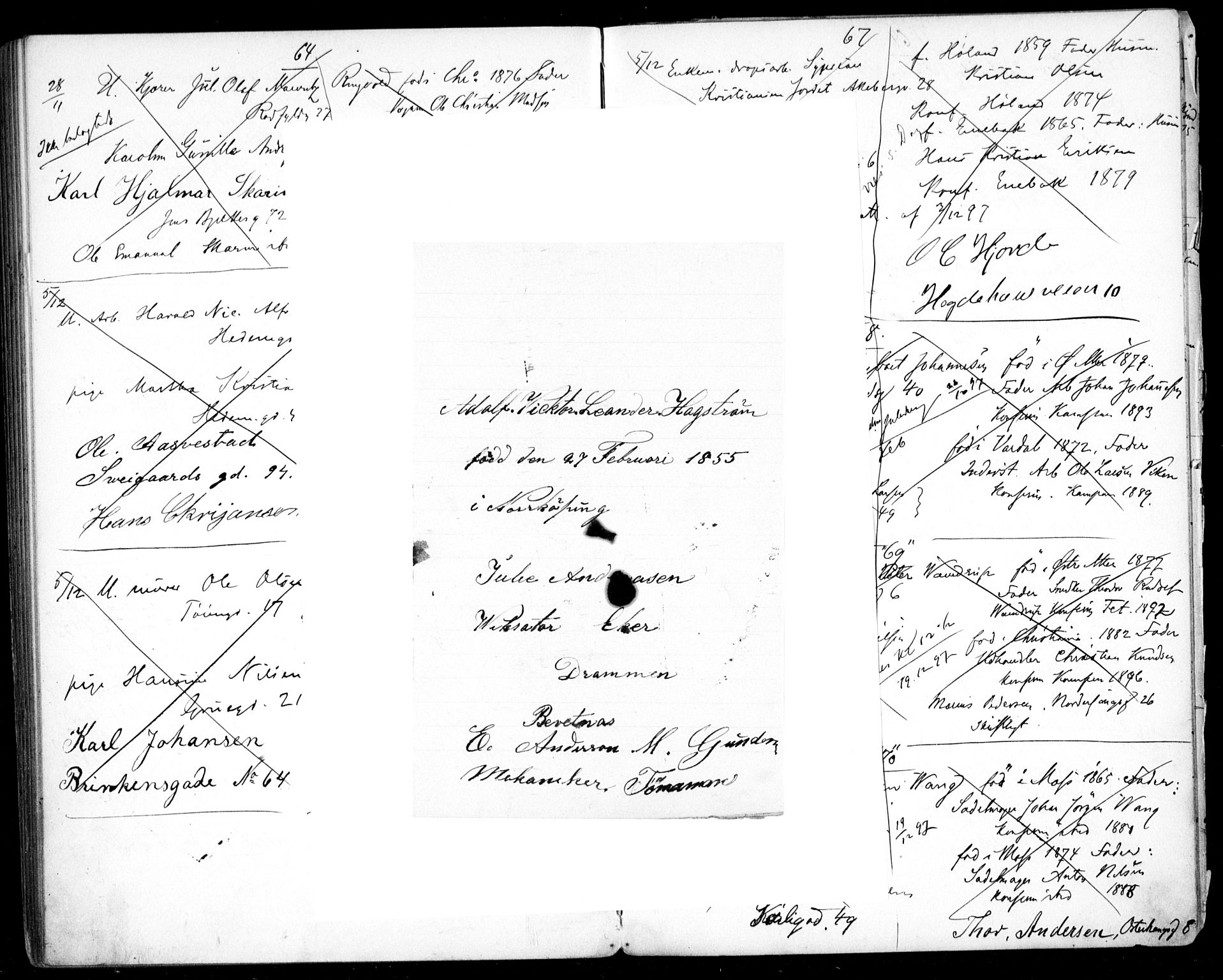 Kampen prestekontor Kirkebøker, AV/SAO-A-10853/H/Ha/L0001: Banns register no. 1, 1890-1899