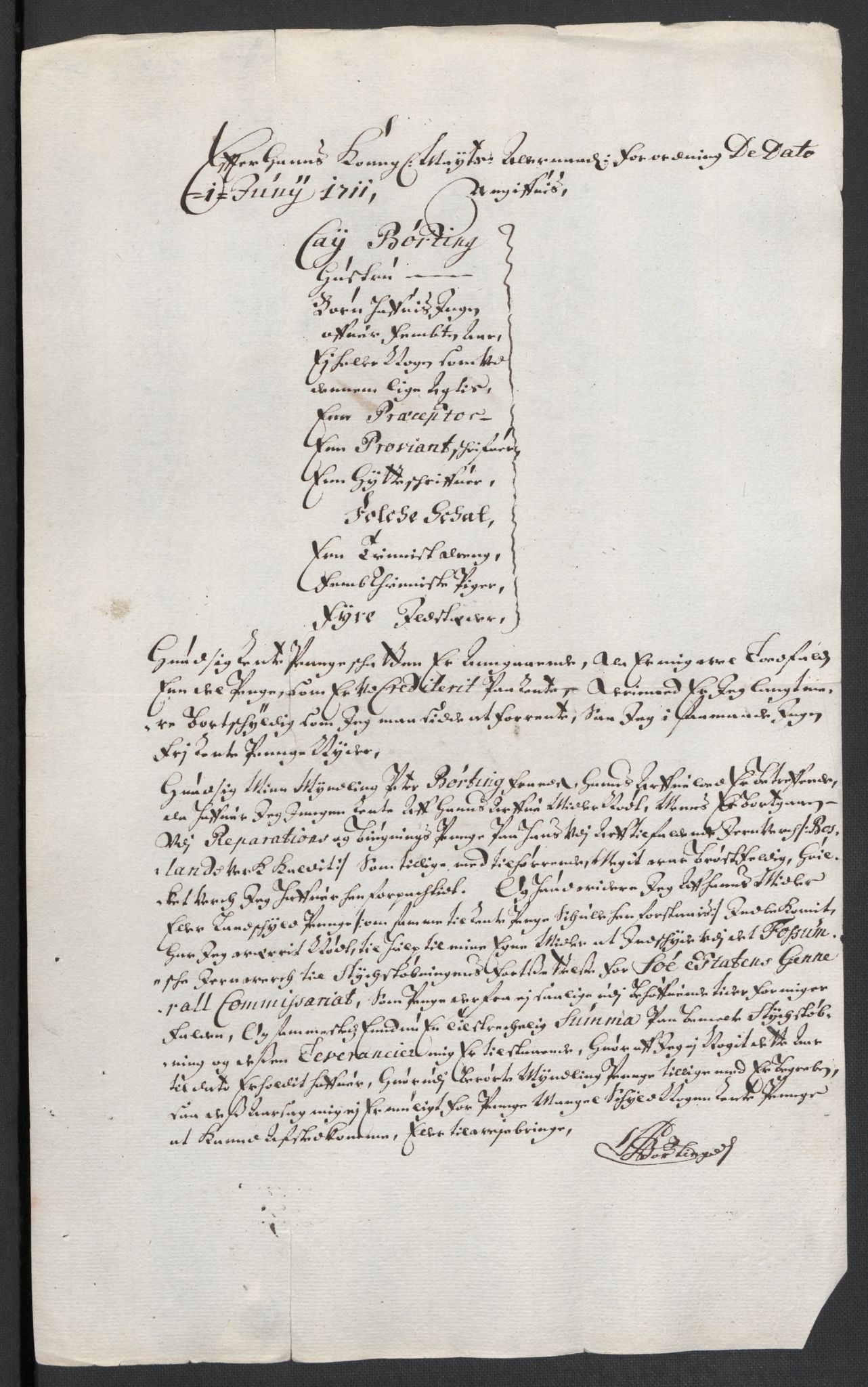 Rentekammeret inntil 1814, Reviderte regnskaper, Fogderegnskap, AV/RA-EA-4092/R36/L2120: Fogderegnskap Øvre og Nedre Telemark og Bamble, 1711, p. 203