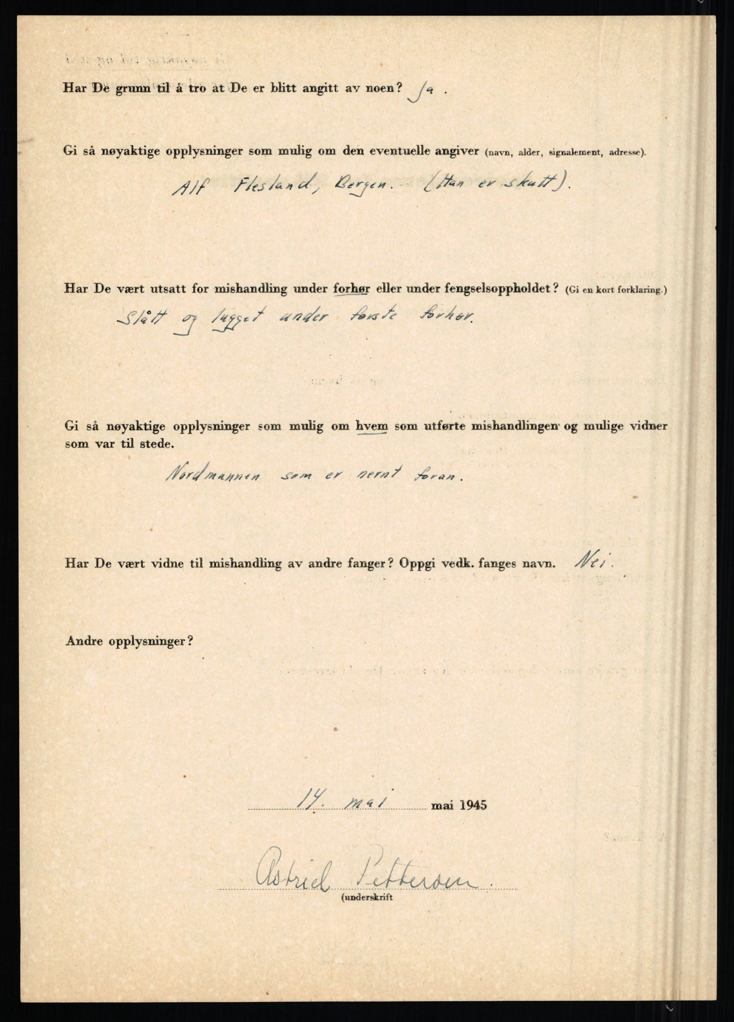 Rikspolitisjefen, AV/RA-S-1560/L/L0014: Pettersen, Aksel - Savosnick, Ernst, 1940-1945, p. 18
