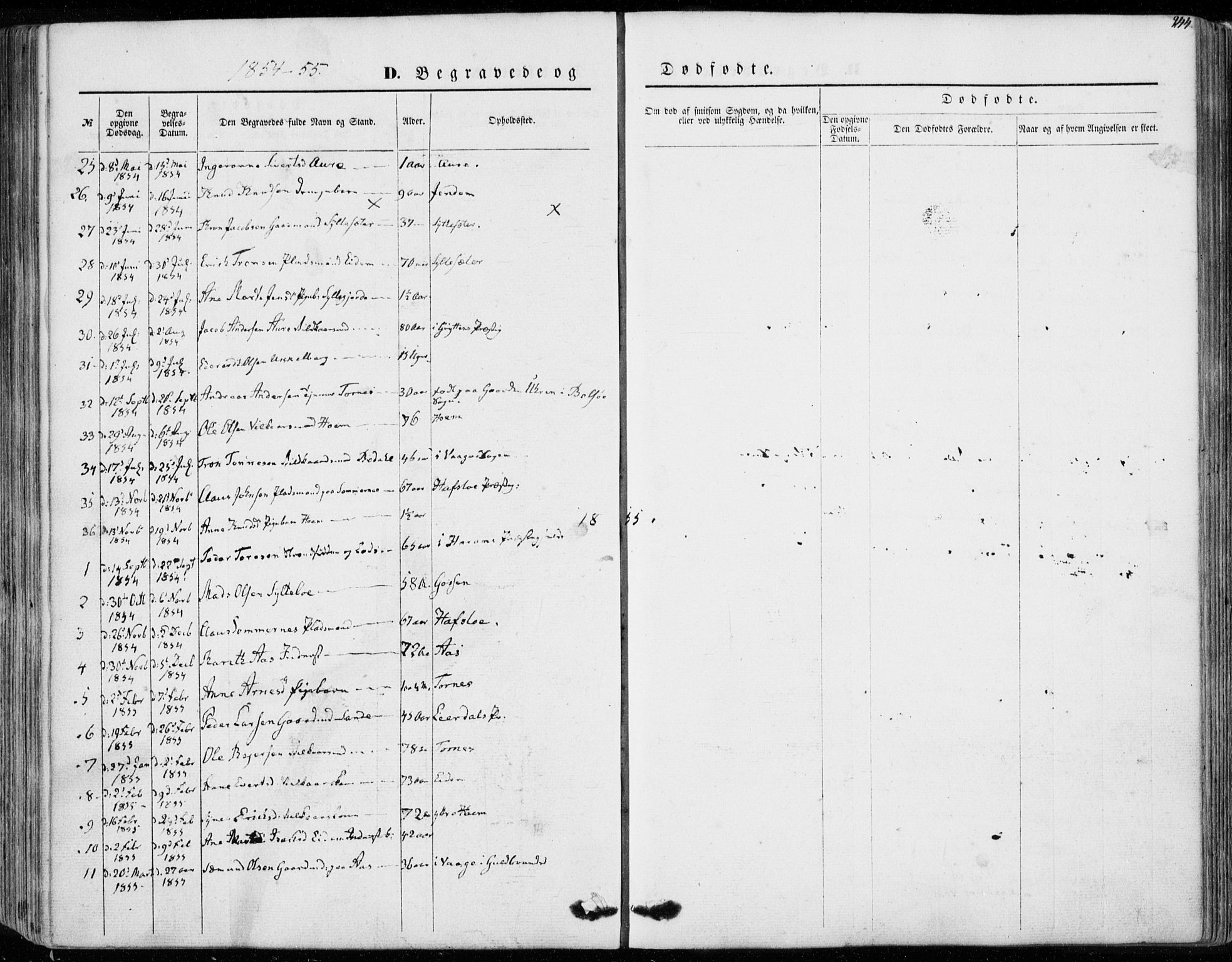 Ministerialprotokoller, klokkerbøker og fødselsregistre - Møre og Romsdal, SAT/A-1454/565/L0748: Parish register (official) no. 565A02, 1845-1872, p. 244