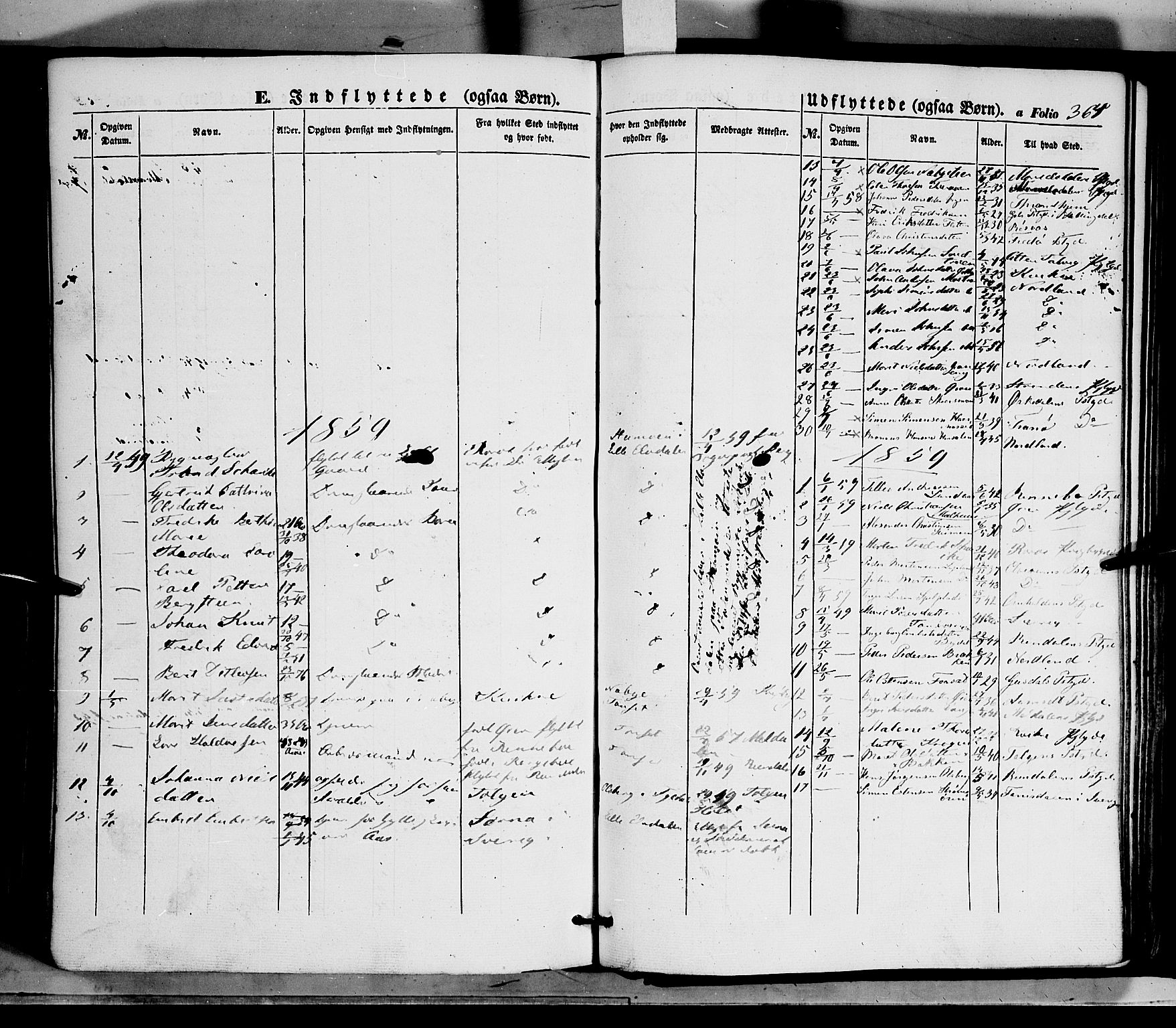 Tynset prestekontor, SAH/PREST-058/H/Ha/Haa/L0020: Parish register (official) no. 20, 1848-1862, p. 364