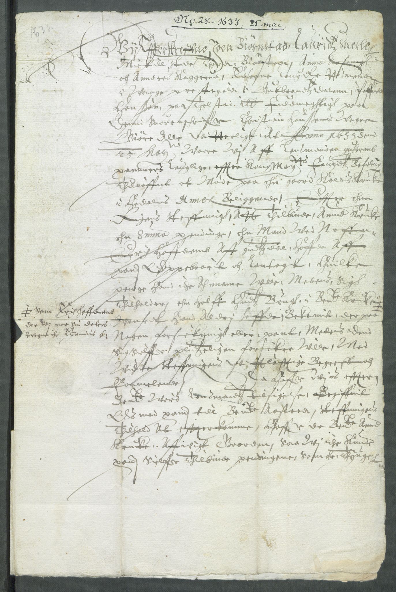 Riksarkivets diplomsamling, RA/EA-5965/F02/L0144: Dokumenter, 1633, p. 36