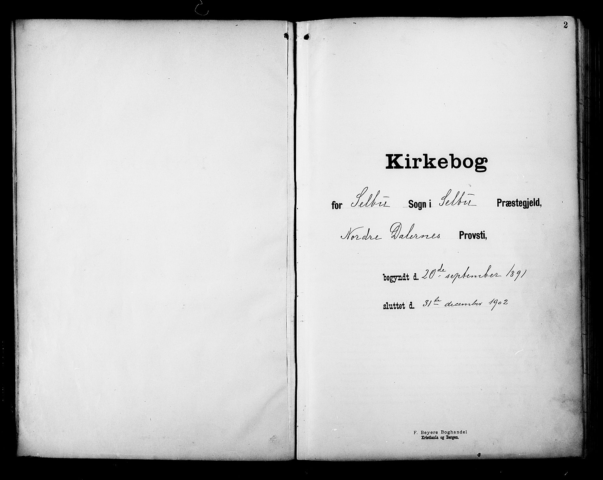 Ministerialprotokoller, klokkerbøker og fødselsregistre - Sør-Trøndelag, SAT/A-1456/695/L1149: Parish register (official) no. 695A09, 1891-1902, p. 2