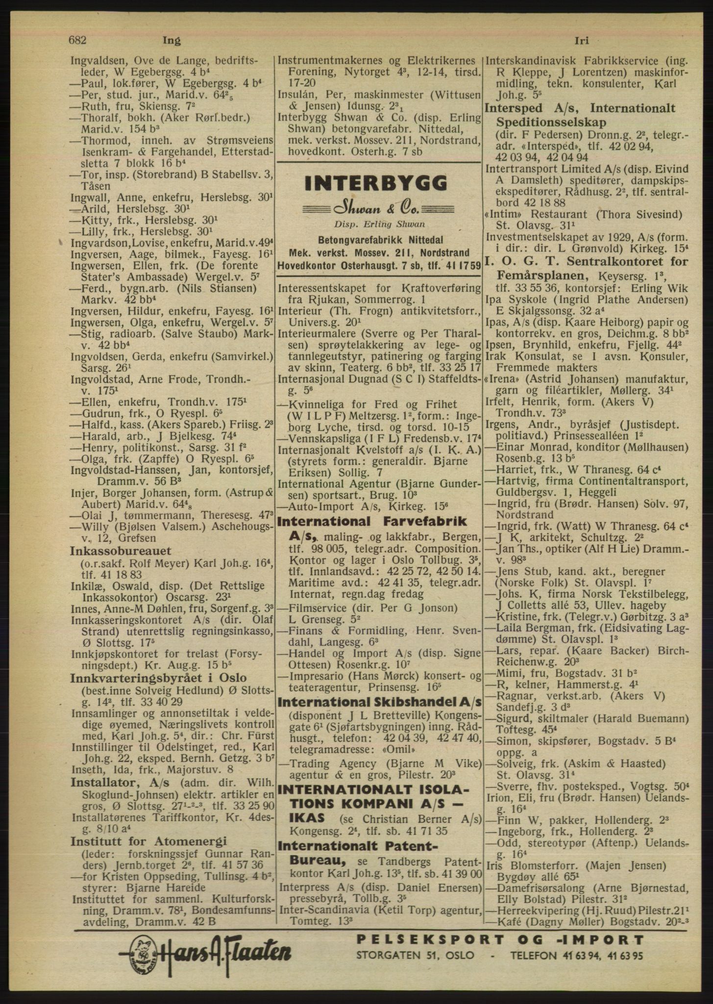 Kristiania/Oslo adressebok, PUBL/-, 1950, p. 682