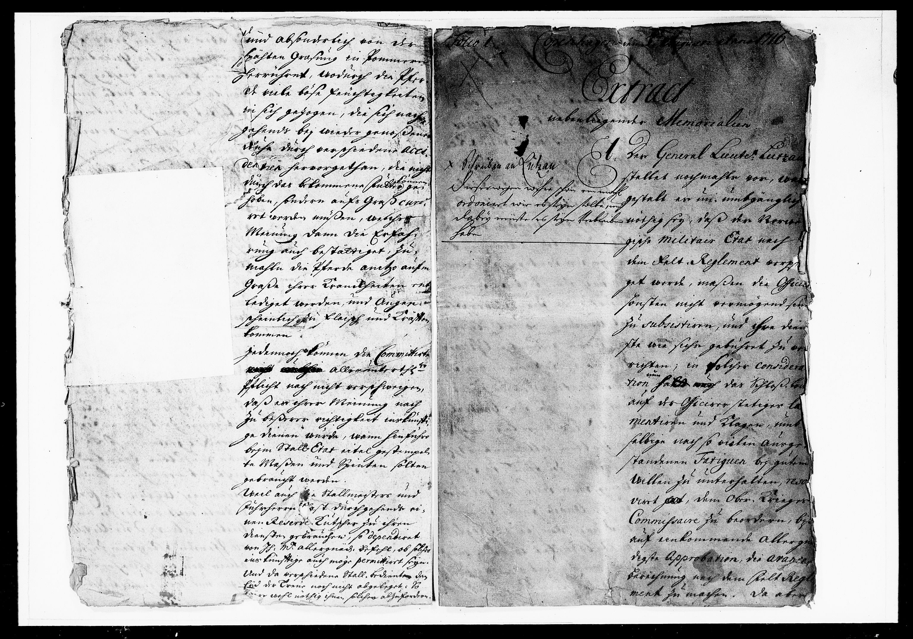 Krigskollegiet, Krigskancelliet, DRA/A-0006/-/1025-1036: Refererede sager, 1716, p. 627