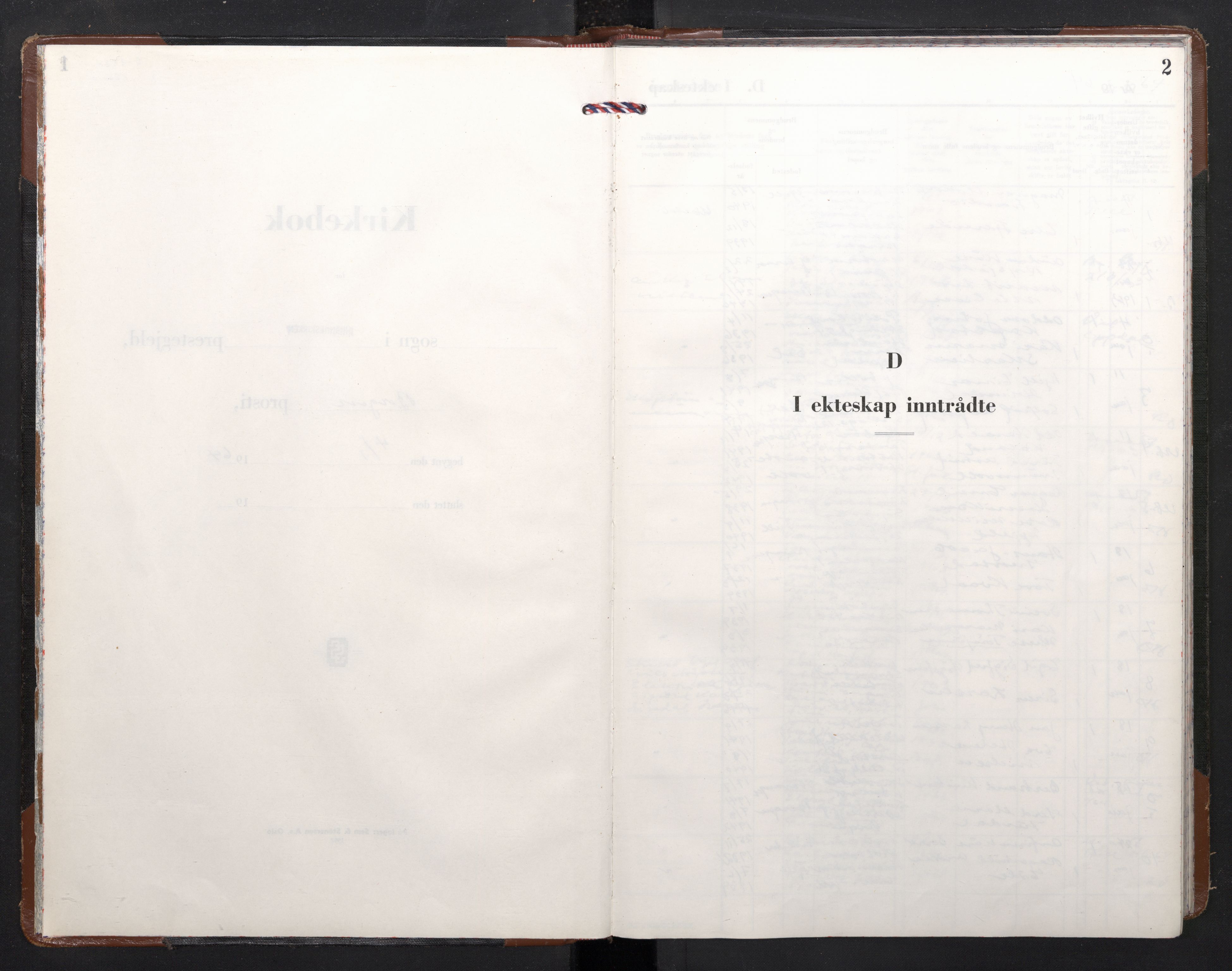 Johanneskirken sokneprestembete, SAB/A-76001/H/Haa/L0016: Parish register (official) no. D 5, 1964-1969, p. 1b-2a