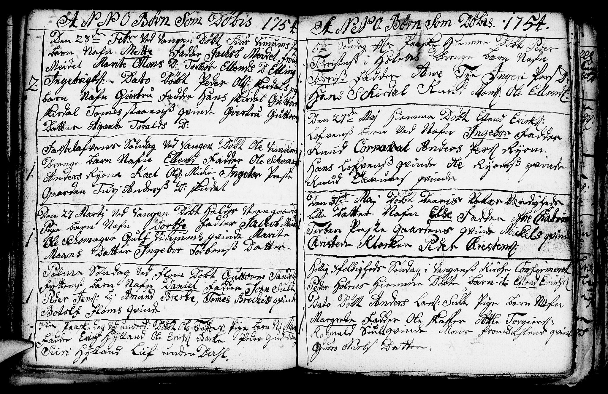 Aurland sokneprestembete, SAB/A-99937/H/Ha/Haa/L0003: Parish register (official) no. A 3, 1735-1761, p. 75