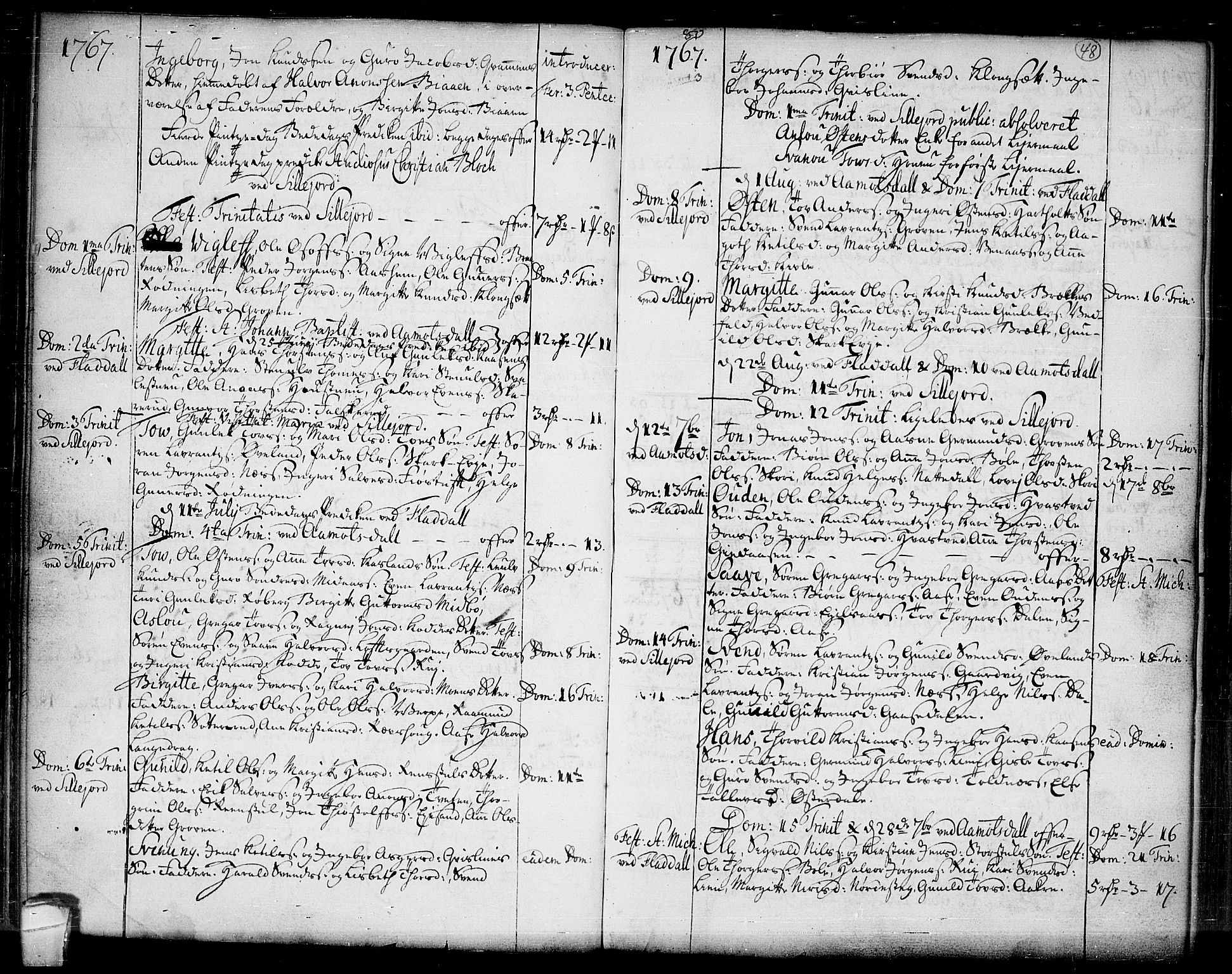 Seljord kirkebøker, SAKO/A-20/F/Fa/L0007: Parish register (official) no. I 7, 1755-1800, p. 48