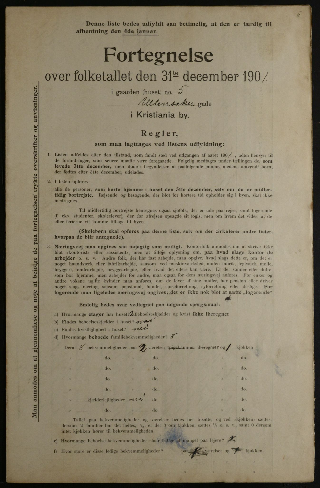 OBA, Municipal Census 1901 for Kristiania, 1901, p. 18226