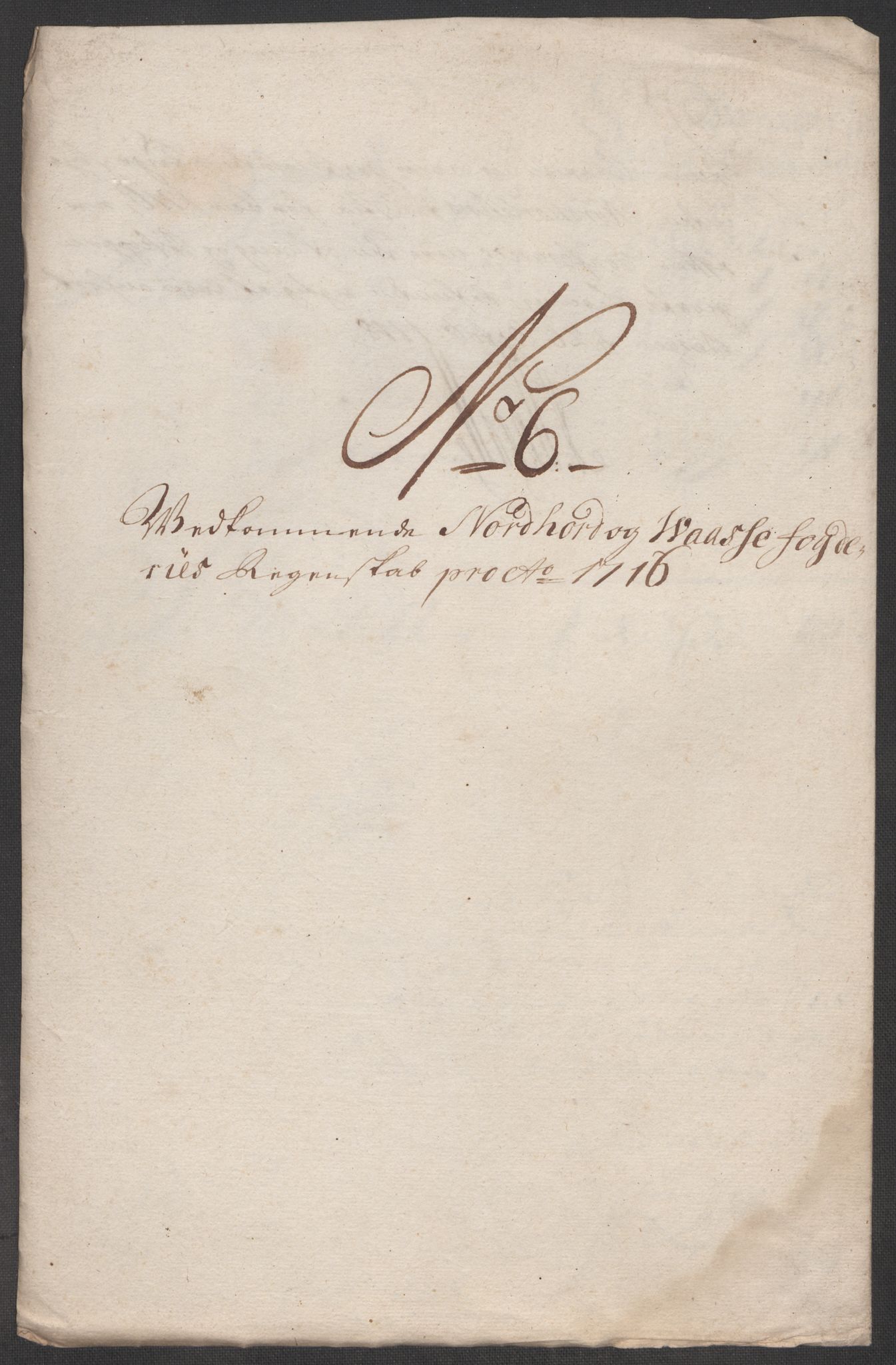 Rentekammeret inntil 1814, Reviderte regnskaper, Fogderegnskap, RA/EA-4092/R51/L3199: Fogderegnskap Nordhordland og Voss, 1716, p. 111