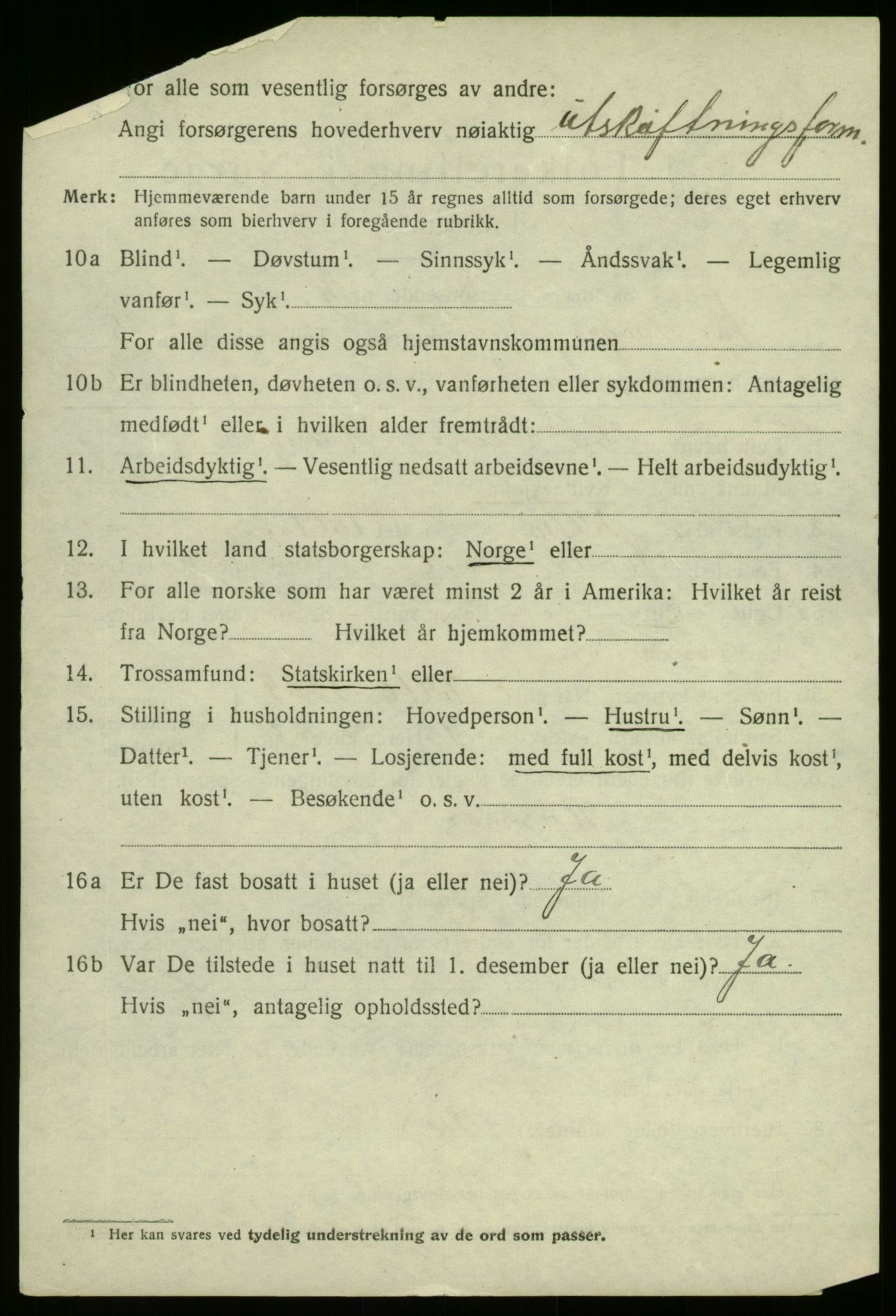 SAB, 1920 census for Sør-Vågsøy, 1920, p. 2429