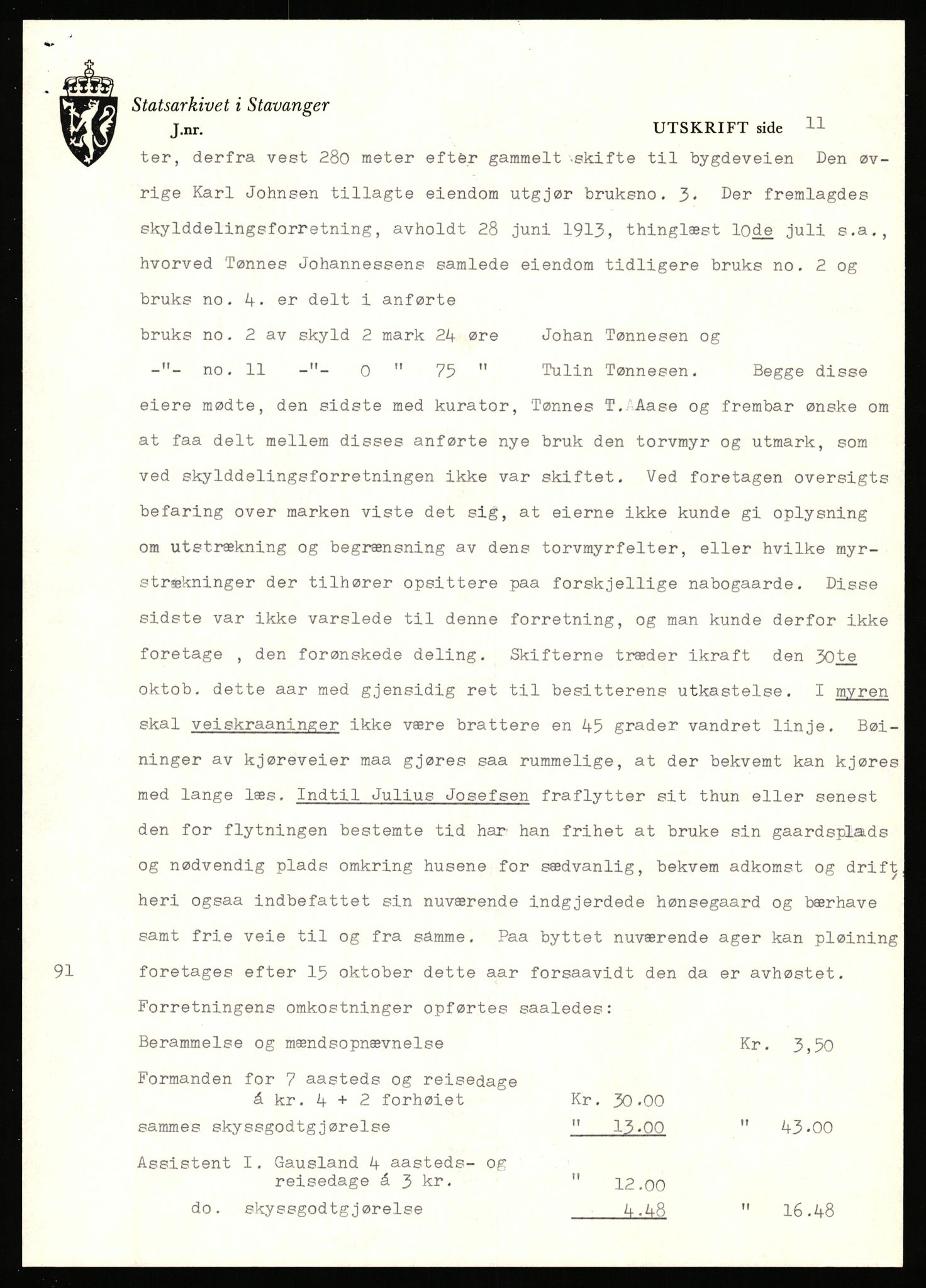 Statsarkivet i Stavanger, AV/SAST-A-101971/03/Y/Yj/L0066: Avskrifter sortert etter gårdsnavn: Pedersro - Prestegården i Suldal, 1750-1930, p. 33