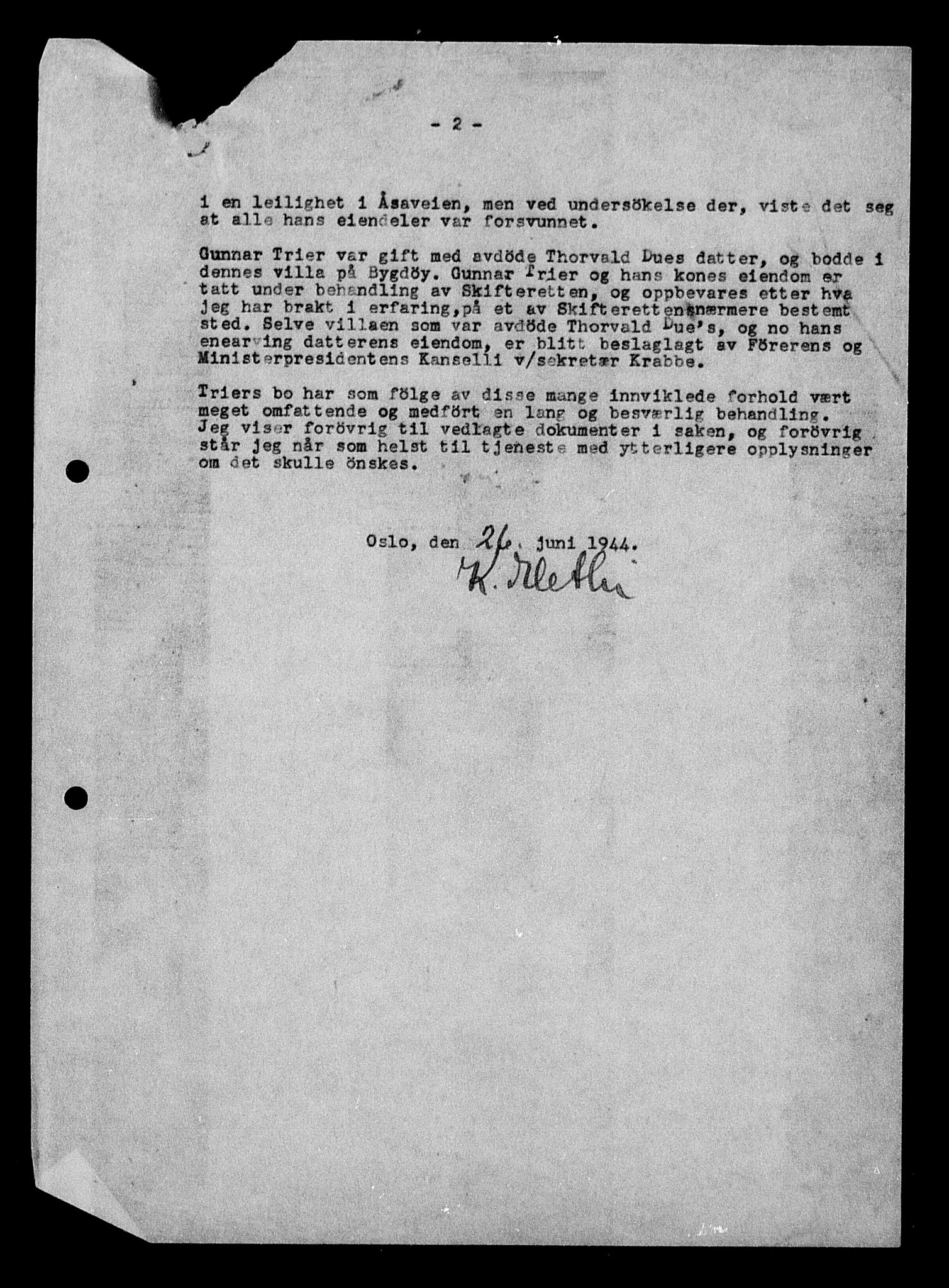Justisdepartementet, Tilbakeføringskontoret for inndratte formuer, AV/RA-S-1564/H/Hc/Hcc/L0984: --, 1945-1947, p. 289
