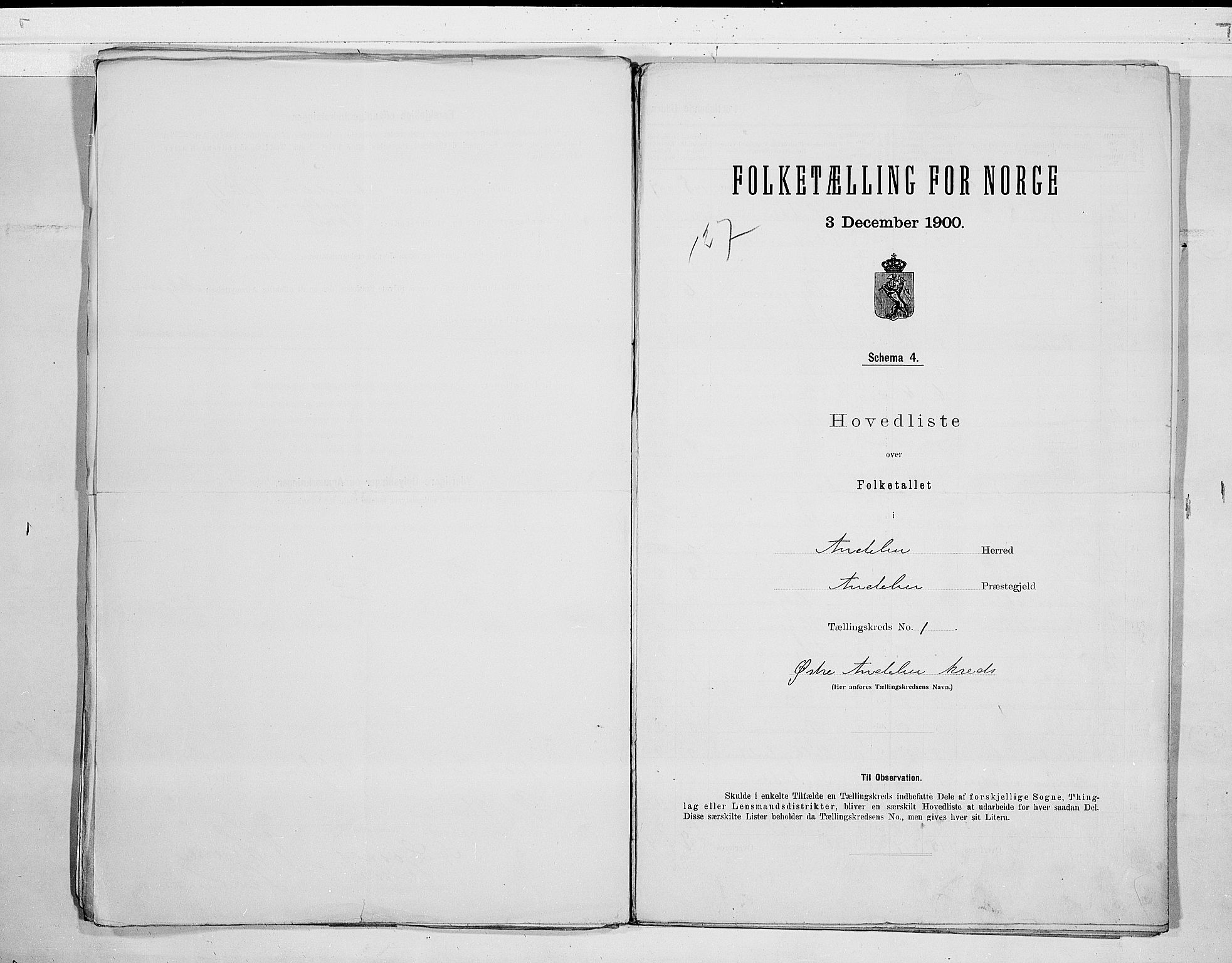 RA, 1900 census for Andebu, 1900, p. 4