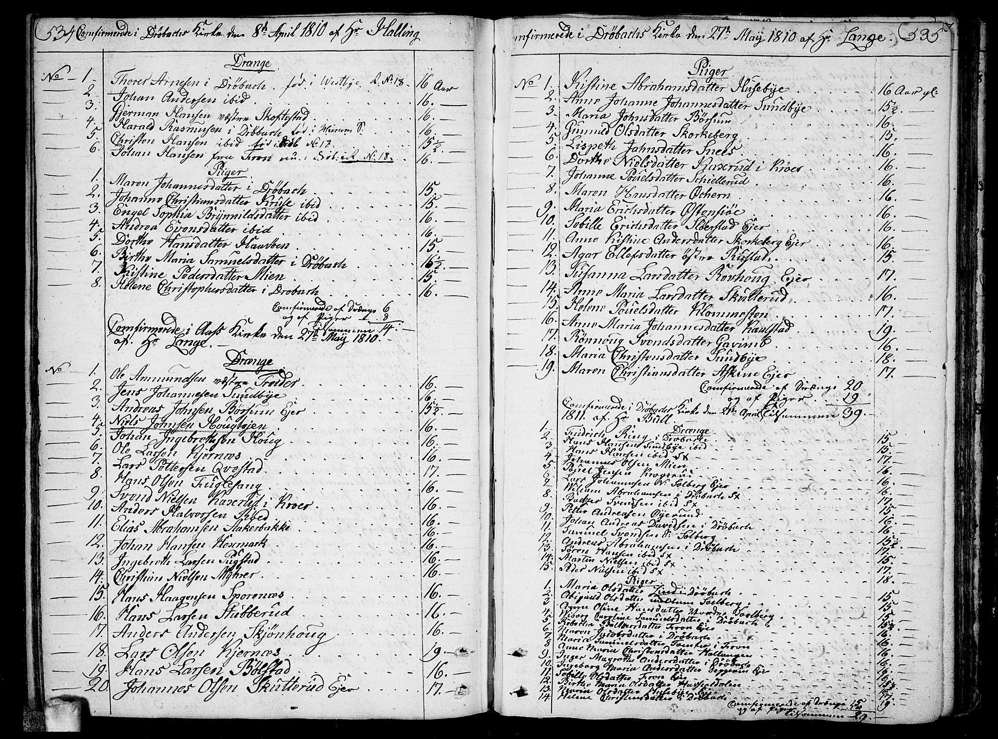 Ås prestekontor Kirkebøker, SAO/A-10894/F/Fa/L0002: Parish register (official) no. I 2, 1778-1813, p. 534-535