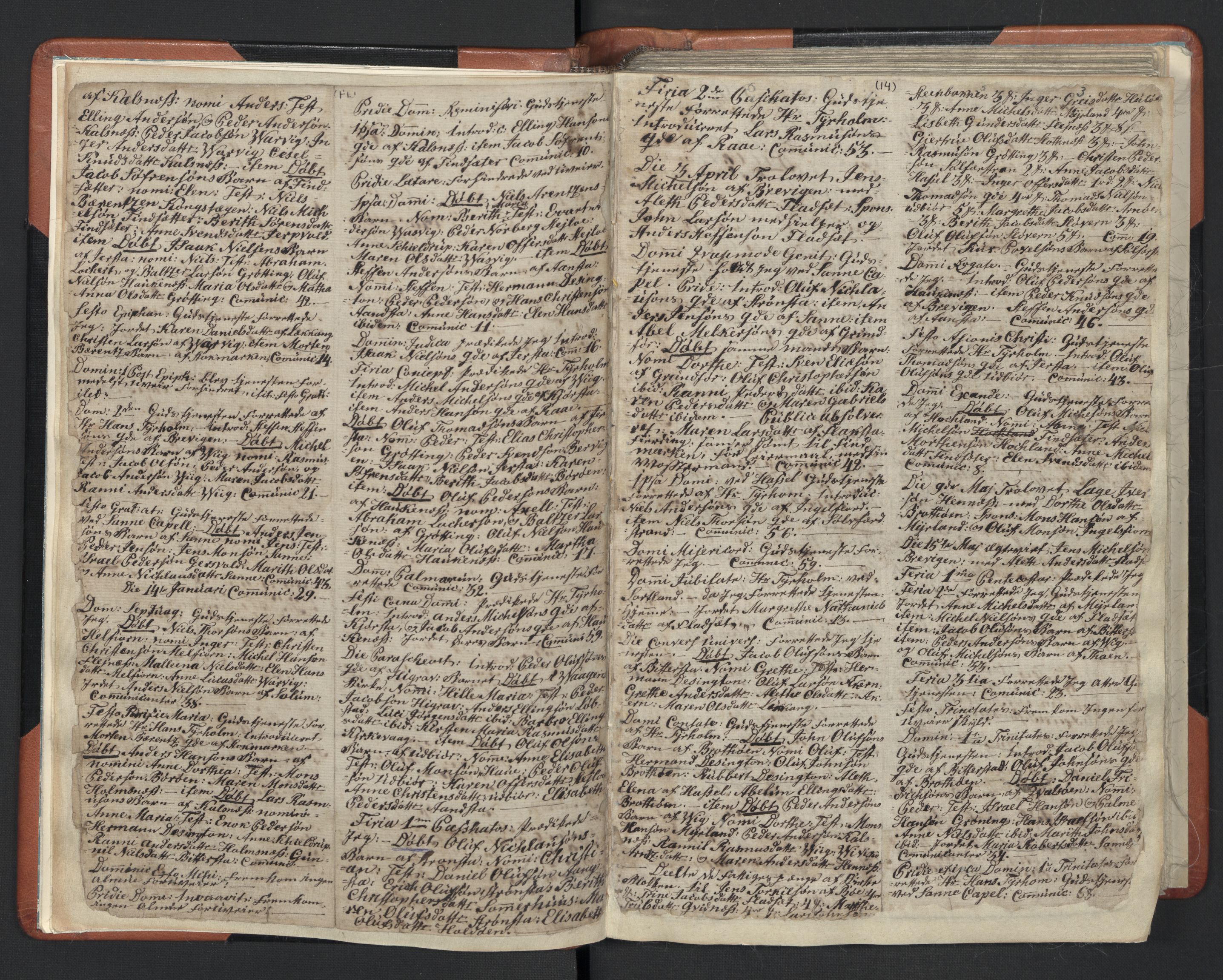 Ministerialprotokoller, klokkerbøker og fødselsregistre - Nordland, AV/SAT-A-1459/888/L1233: Parish register (official) no. 888A02, 1754-1811, p. 14
