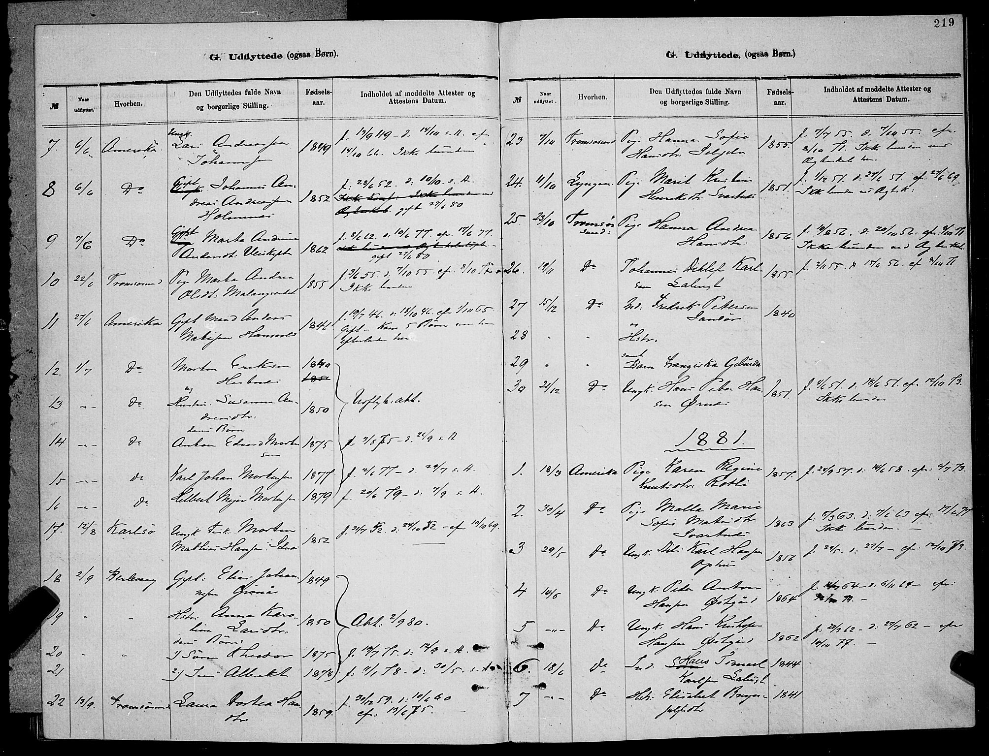 Balsfjord sokneprestembete, SATØ/S-1303/G/Ga/L0007klokker: Parish register (copy) no. 7, 1878-1889, p. 219