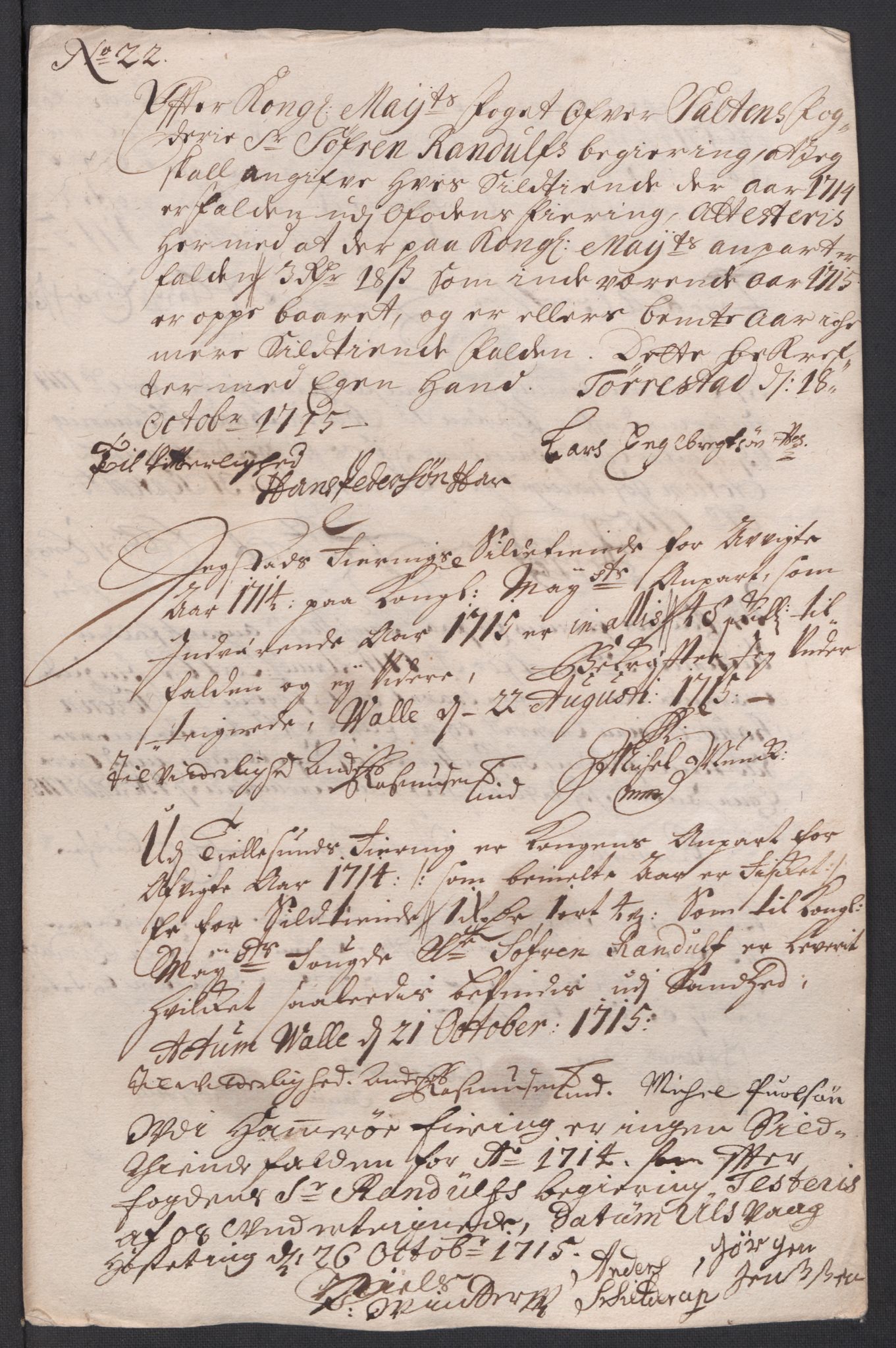 Rentekammeret inntil 1814, Reviderte regnskaper, Fogderegnskap, AV/RA-EA-4092/R66/L4585: Fogderegnskap Salten, 1715, p. 247