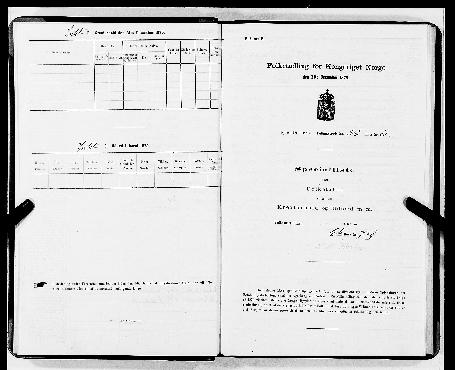 SAB, 1875 census for 1301 Bergen, 1875, p. 1178