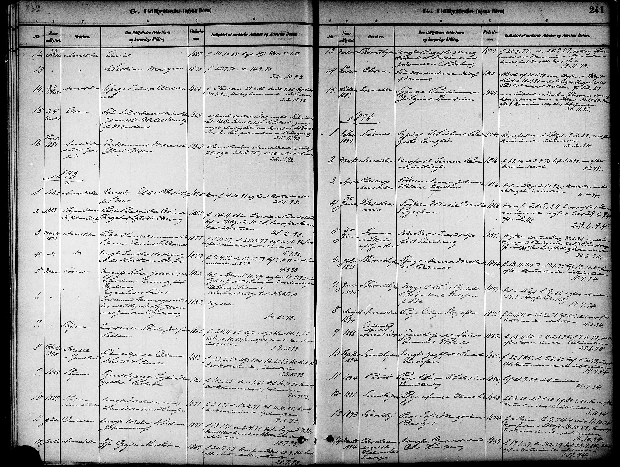 Ministerialprotokoller, klokkerbøker og fødselsregistre - Nord-Trøndelag, AV/SAT-A-1458/739/L0371: Parish register (official) no. 739A03, 1881-1895, p. 241