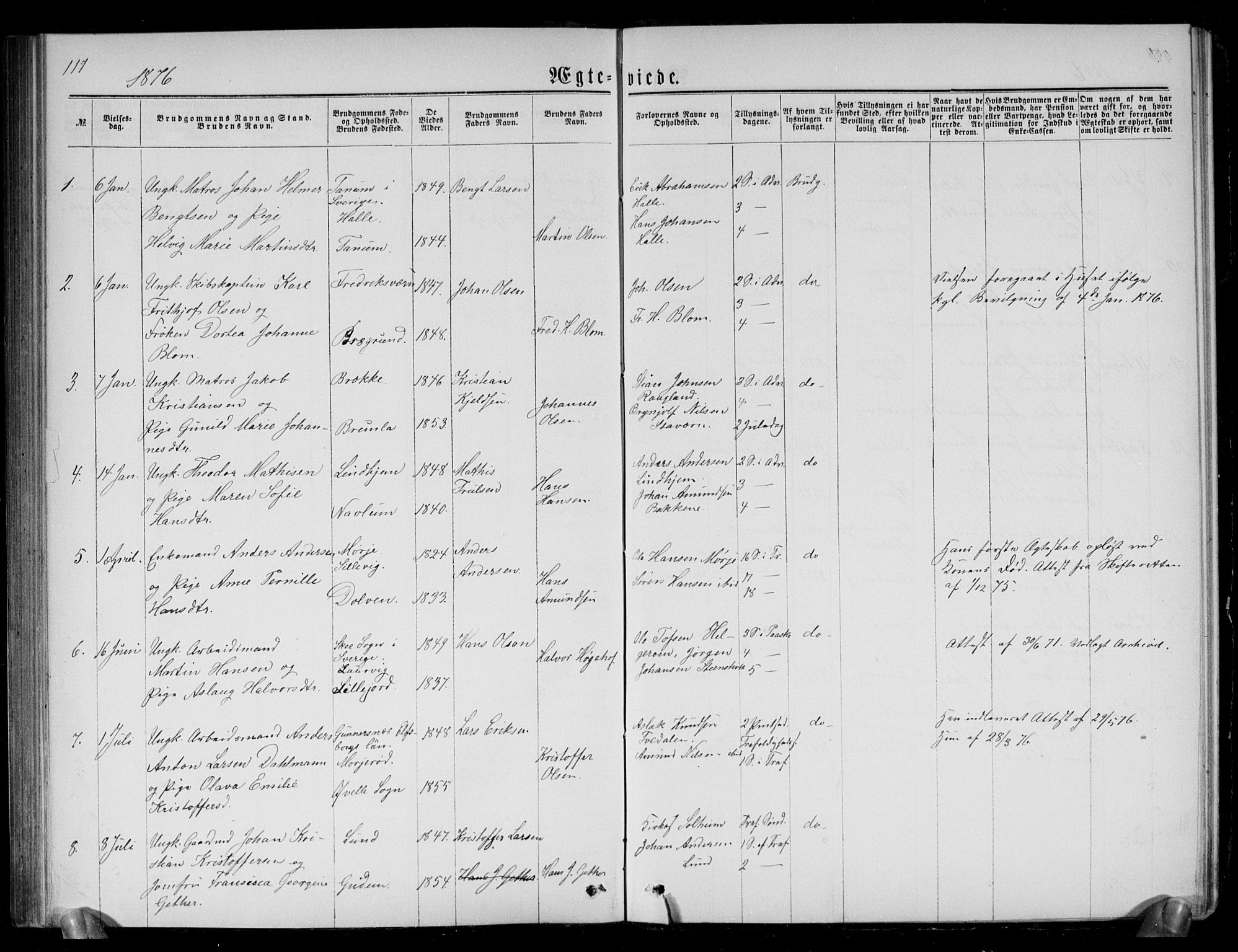 Brunlanes kirkebøker, SAKO/A-342/G/Ga/L0002: Parish register (copy) no. I 2, 1866-1876, p. 117
