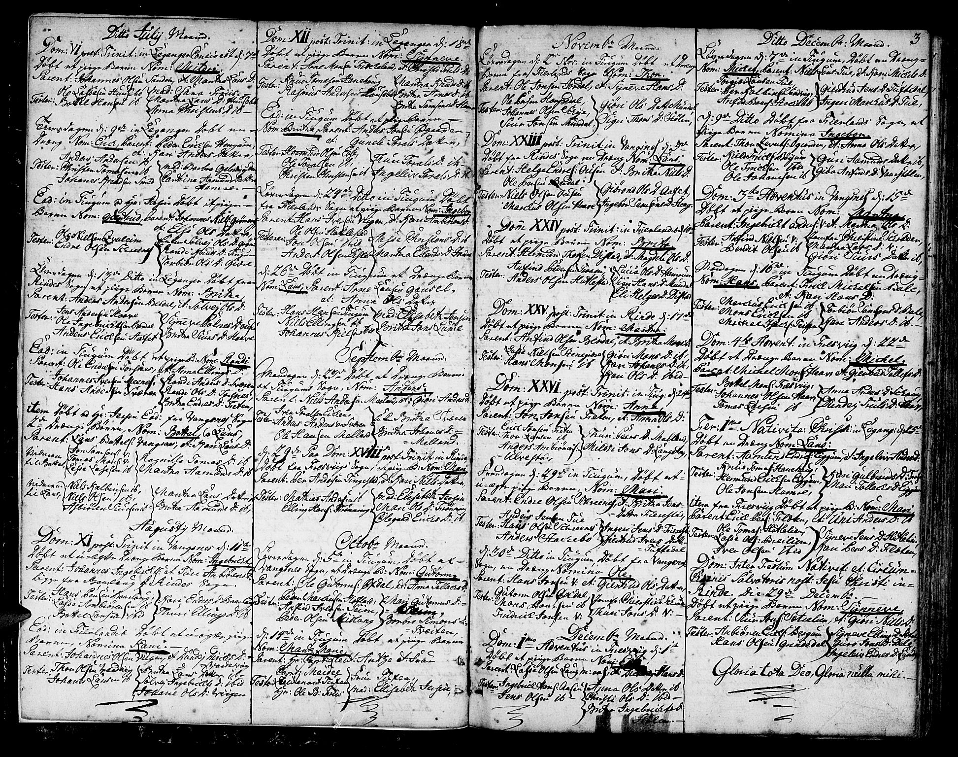 Leikanger sokneprestembete, AV/SAB-A-81001/H/Haa/Haaa/L0004: Parish register (official) no. A 4, 1770-1791, p. 3