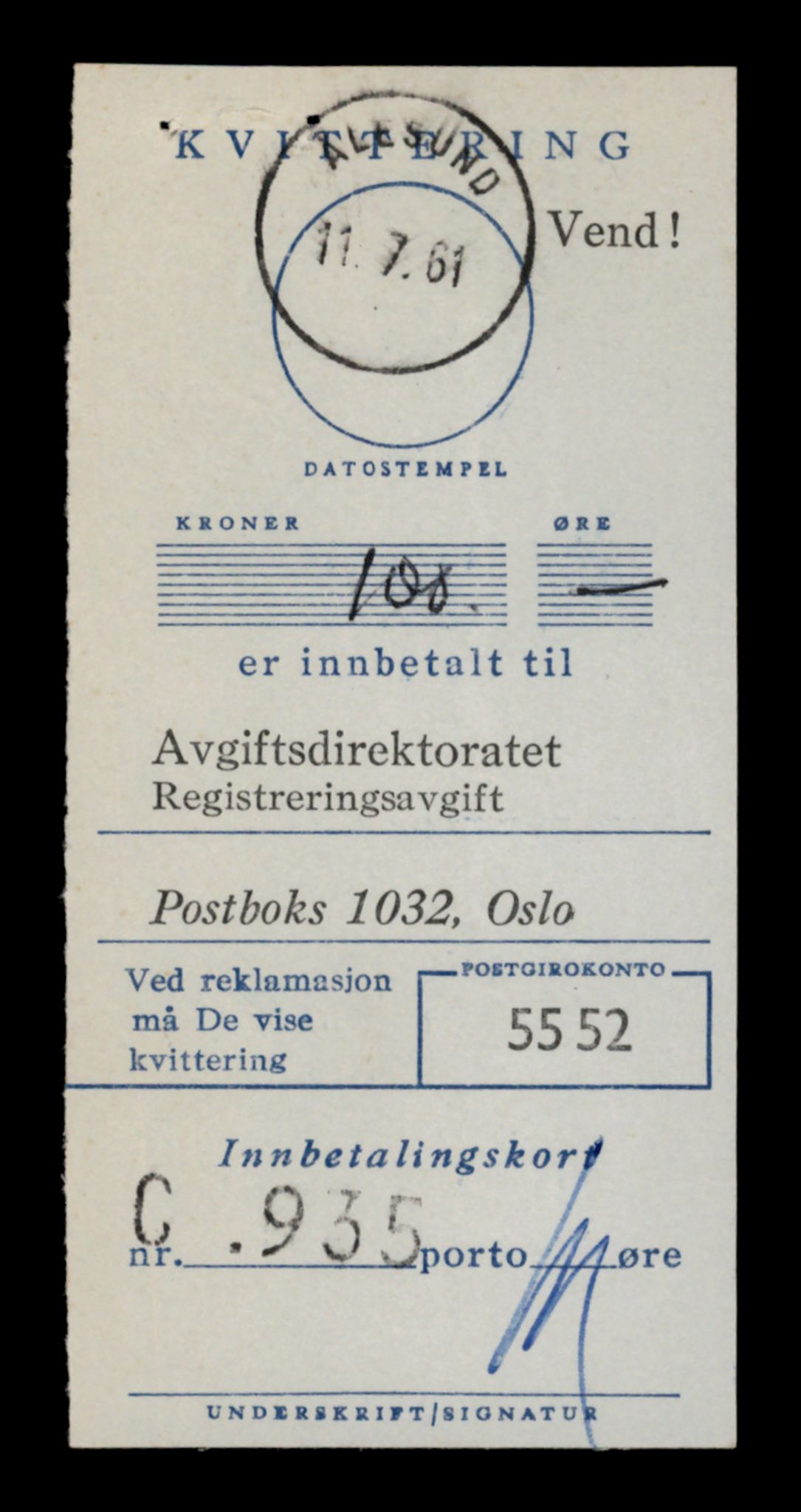 Møre og Romsdal vegkontor - Ålesund trafikkstasjon, SAT/A-4099/F/Fe/L0040: Registreringskort for kjøretøy T 13531 - T 13709, 1927-1998, p. 13