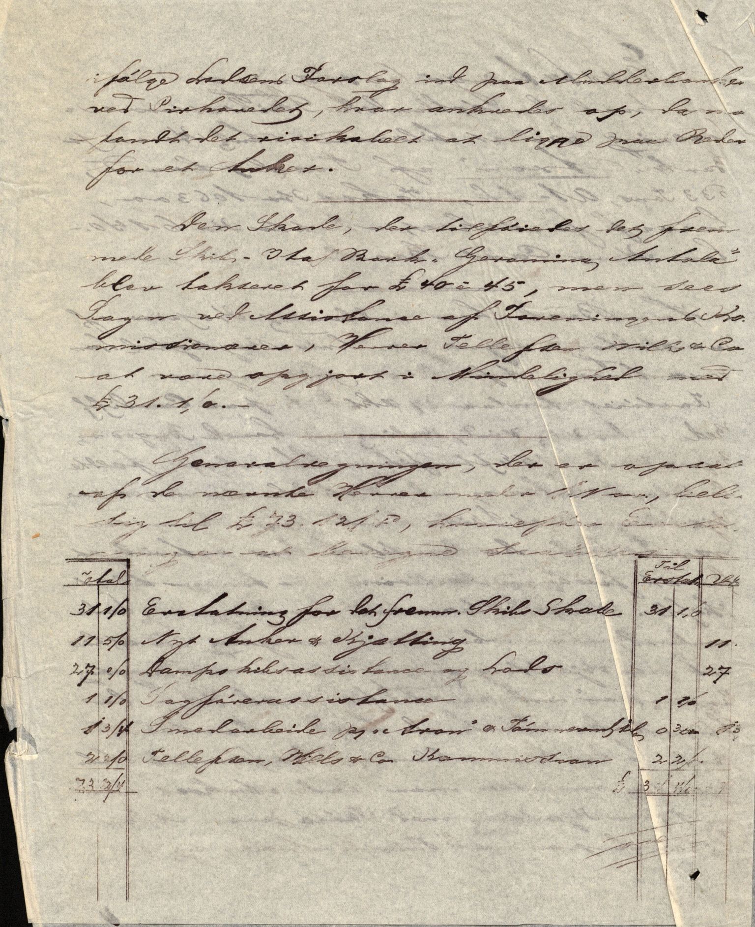 Pa 63 - Østlandske skibsassuranceforening, VEMU/A-1079/G/Ga/L0016/0016: Havaridokumenter / St. Petersburg, Ariel, B.M. Width, Aron, 1883, p. 26