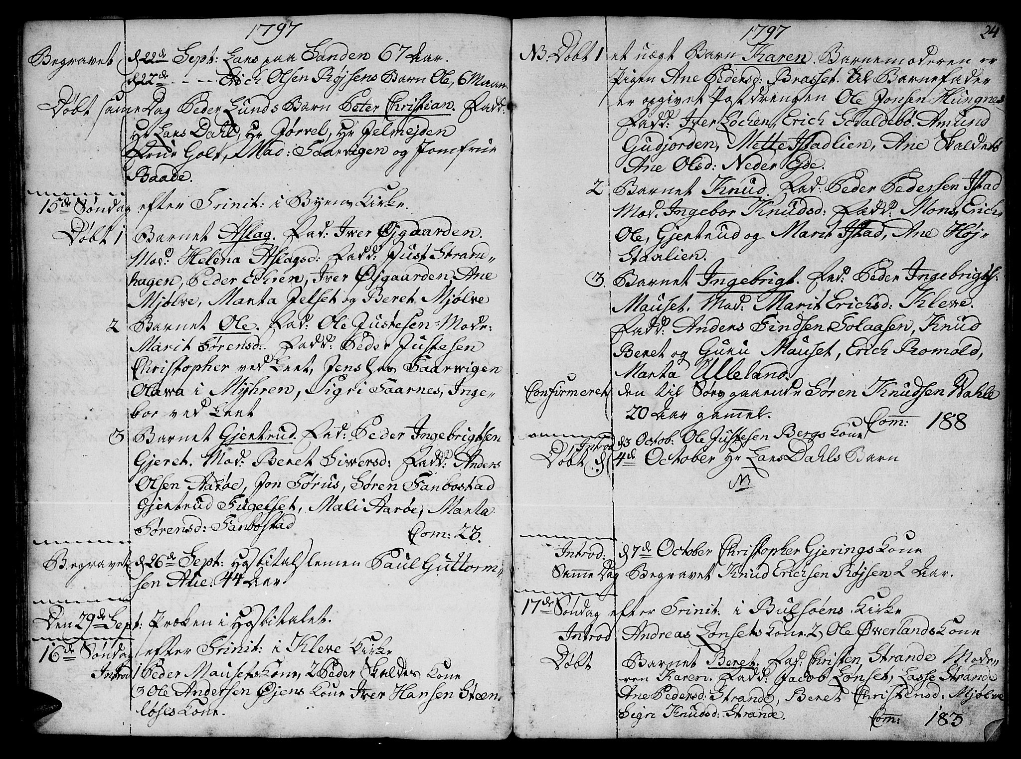 Ministerialprotokoller, klokkerbøker og fødselsregistre - Møre og Romsdal, SAT/A-1454/555/L0649: Parish register (official) no. 555A02 /1, 1795-1821, p. 24