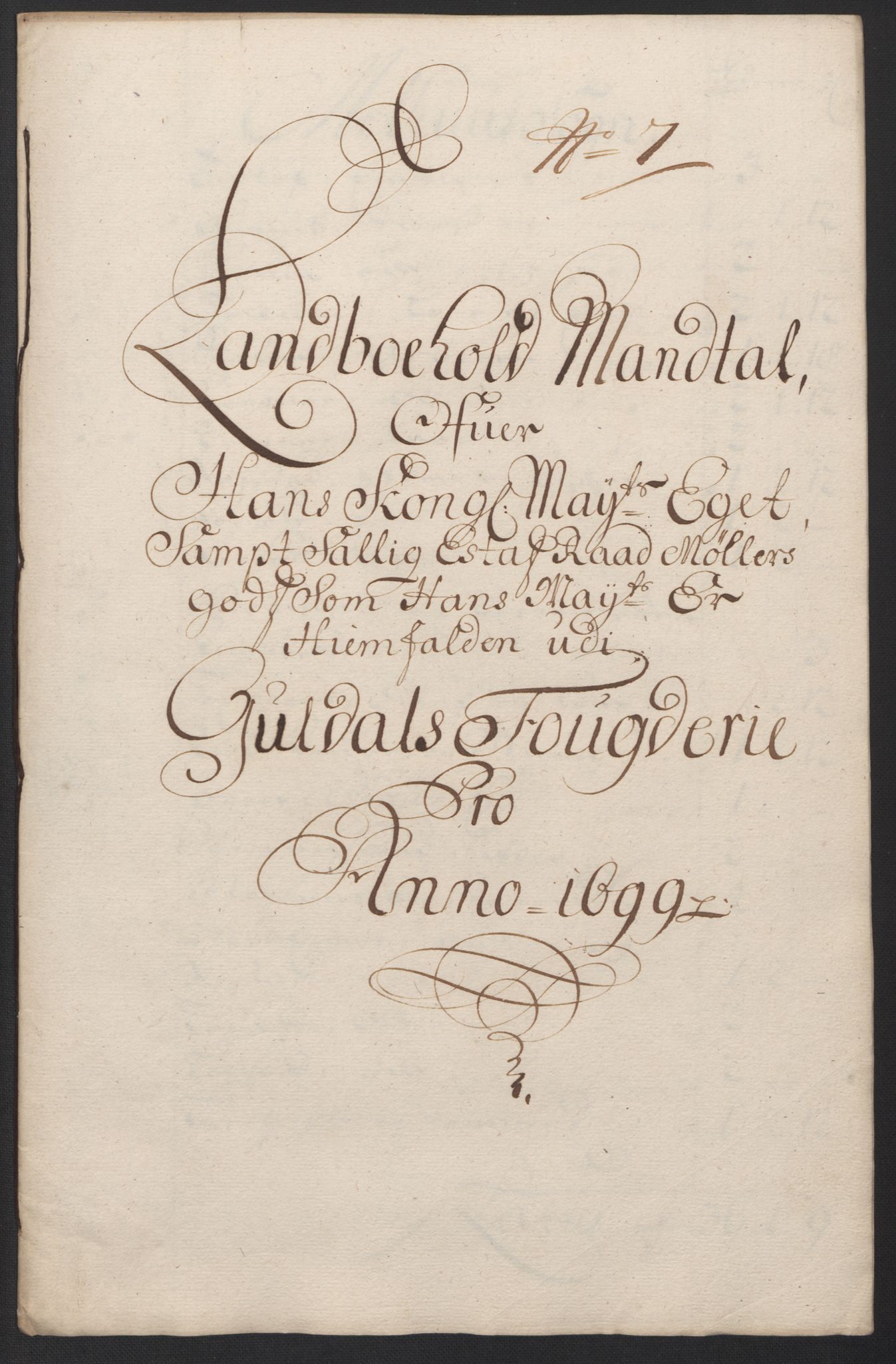Rentekammeret inntil 1814, Reviderte regnskaper, Fogderegnskap, RA/EA-4092/R60/L3949: Fogderegnskap Orkdal og Gauldal, 1699, p. 317