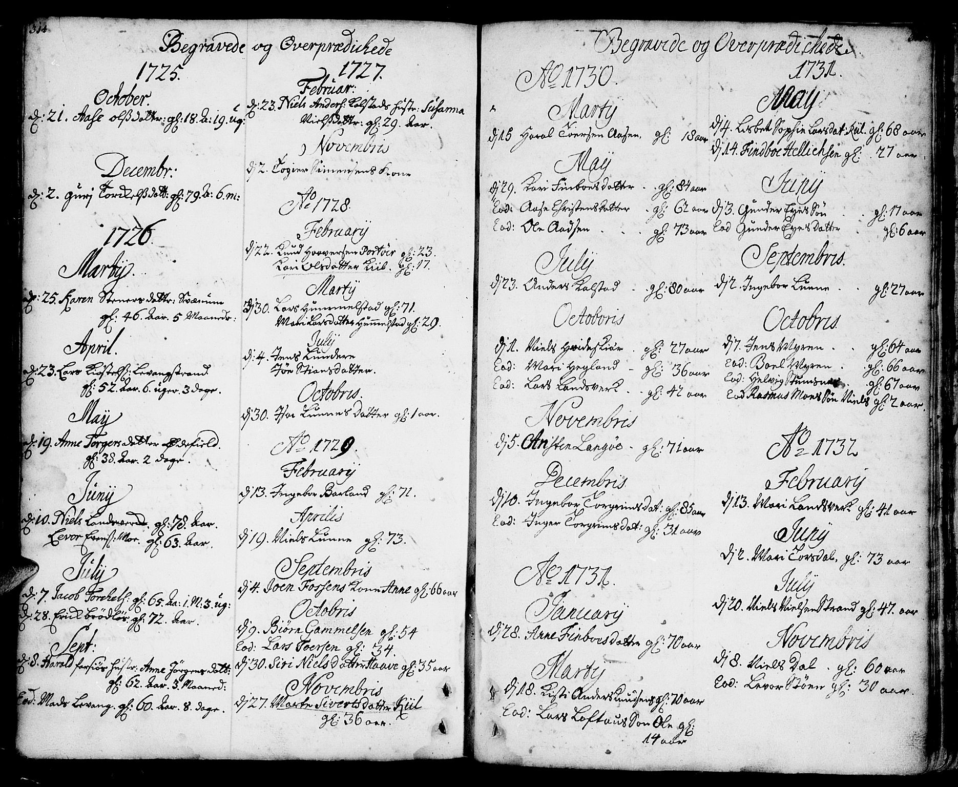 Sannidal kirkebøker, SAKO/A-296/F/Fa/L0001: Parish register (official) no. 1, 1702-1766, p. 314-315