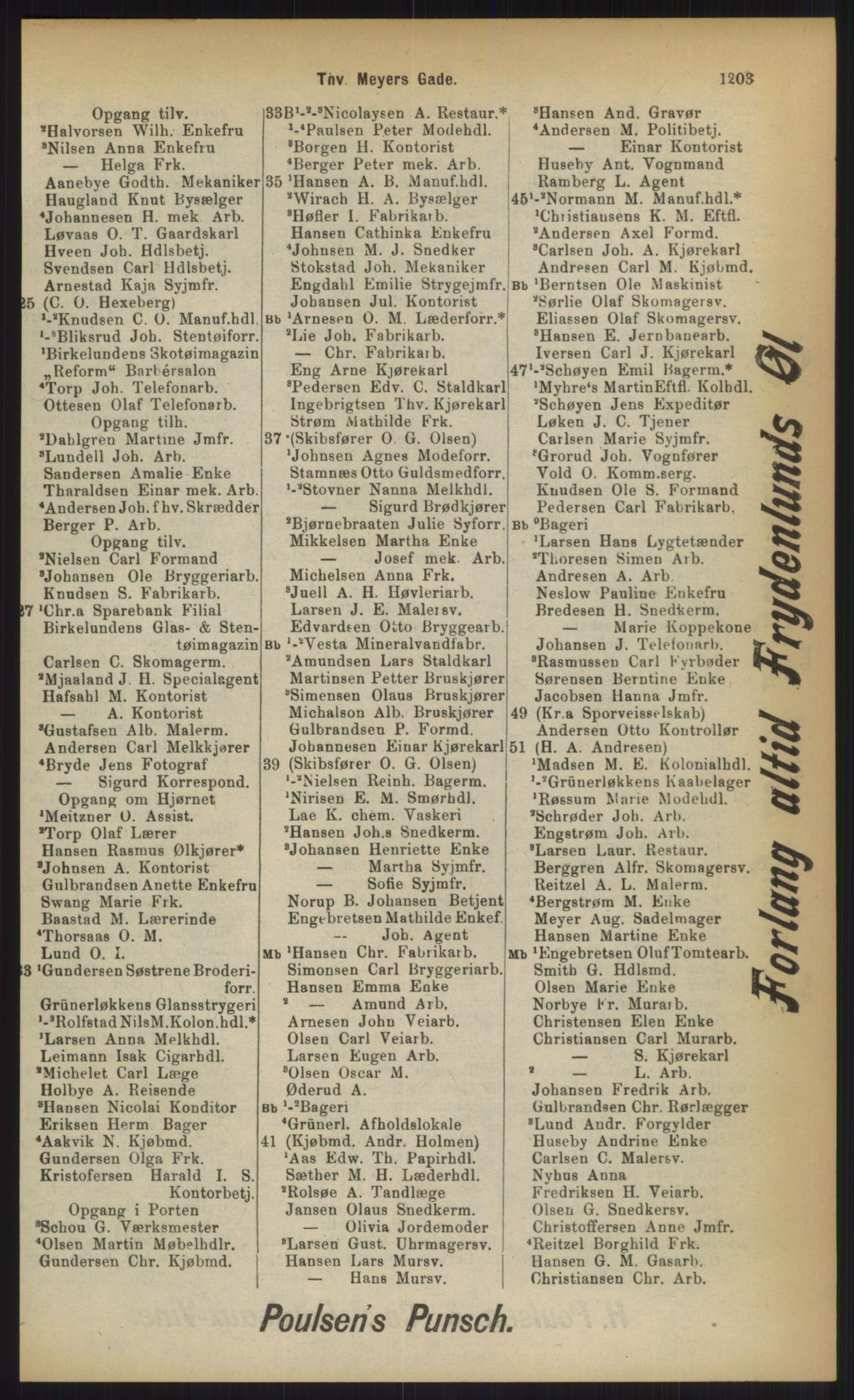 Kristiania/Oslo adressebok, PUBL/-, 1903, p. 1203