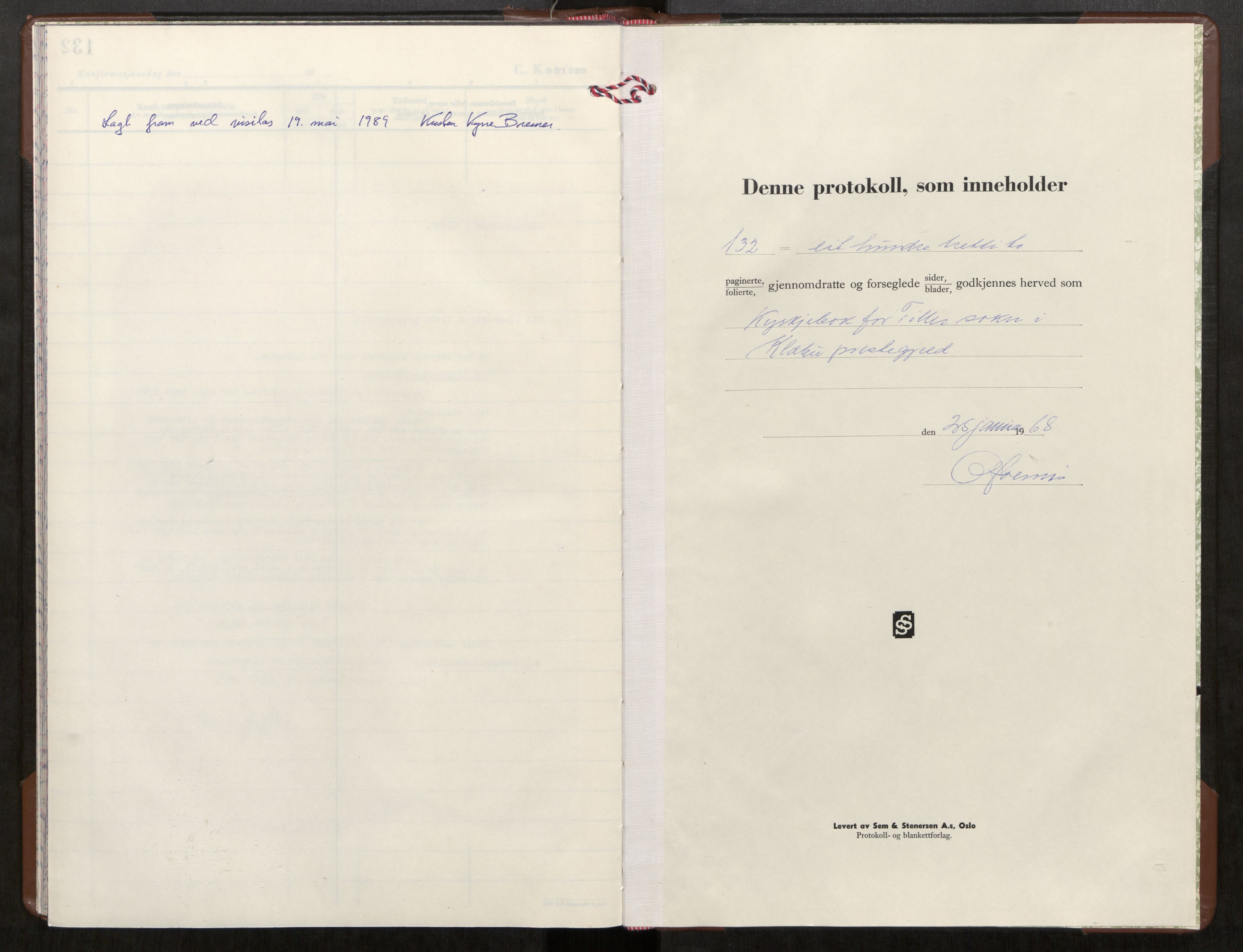 Klæbu sokneprestkontor, SAT/A-1112: Parish register (official) no. 6, 1967-1970