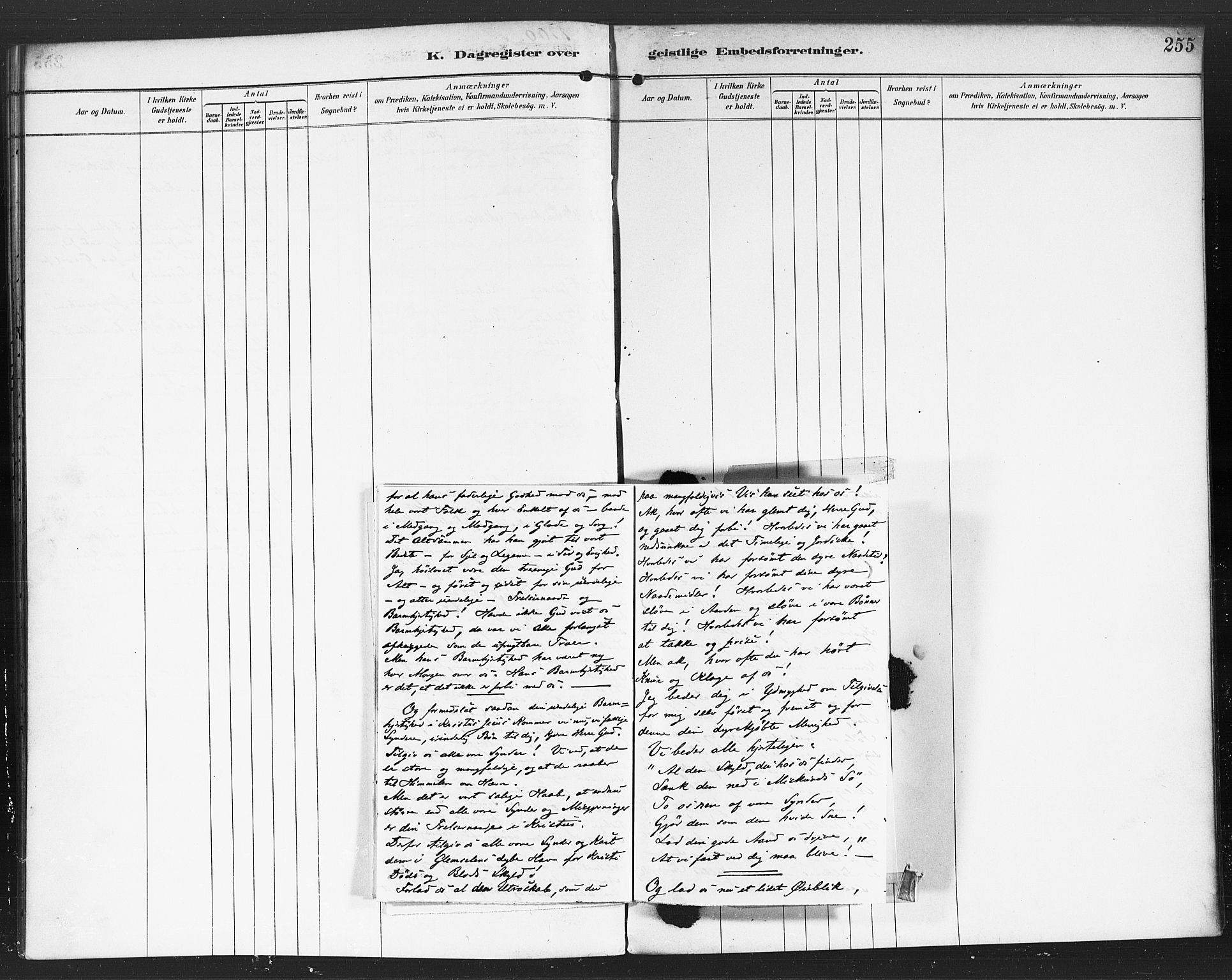 Rødenes prestekontor Kirkebøker, AV/SAO-A-2005/F/Fa/L0010: Parish register (official) no. I 10, 1890-1900, p. 255