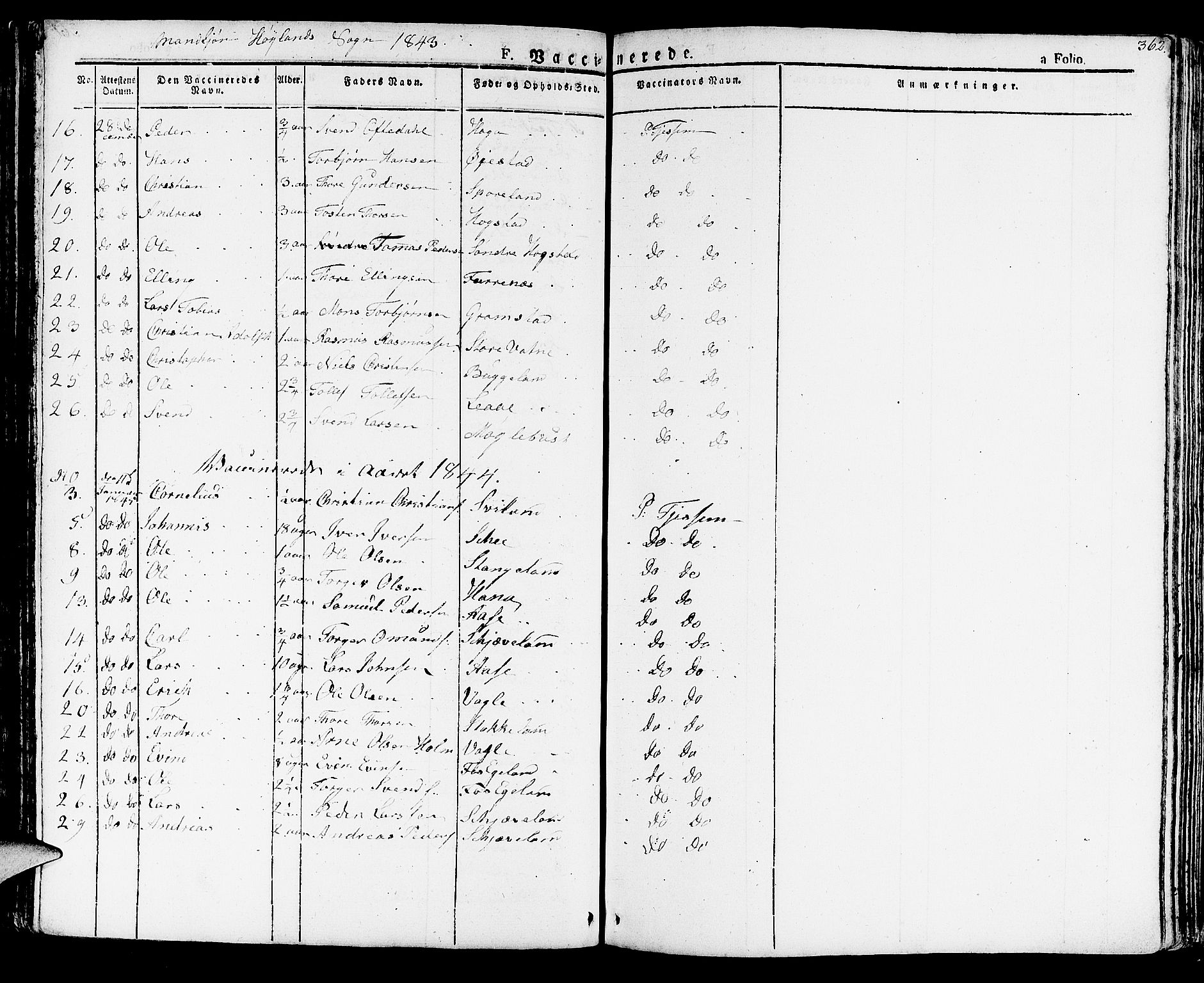Høyland sokneprestkontor, SAST/A-101799/001/30BA/L0007: Parish register (official) no. A 7 /1, 1825-1841, p. 362