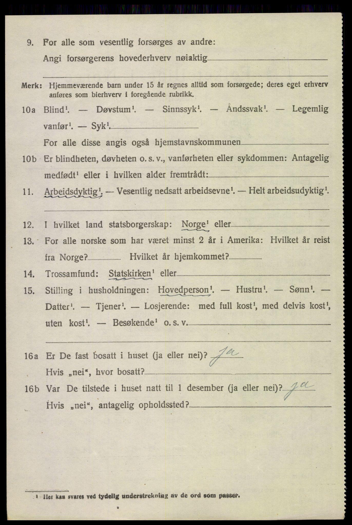 SAH, 1920 census for Vinger, 1920, p. 3971