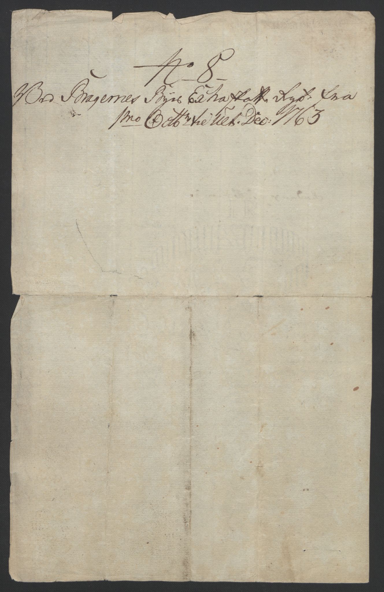 Rentekammeret inntil 1814, Reviderte regnskaper, Byregnskaper, RA/EA-4066/R/Rf/L0119/0001: [F2] Kontribusjonsregnskap / Ekstraskatt, 1762-1767, p. 133