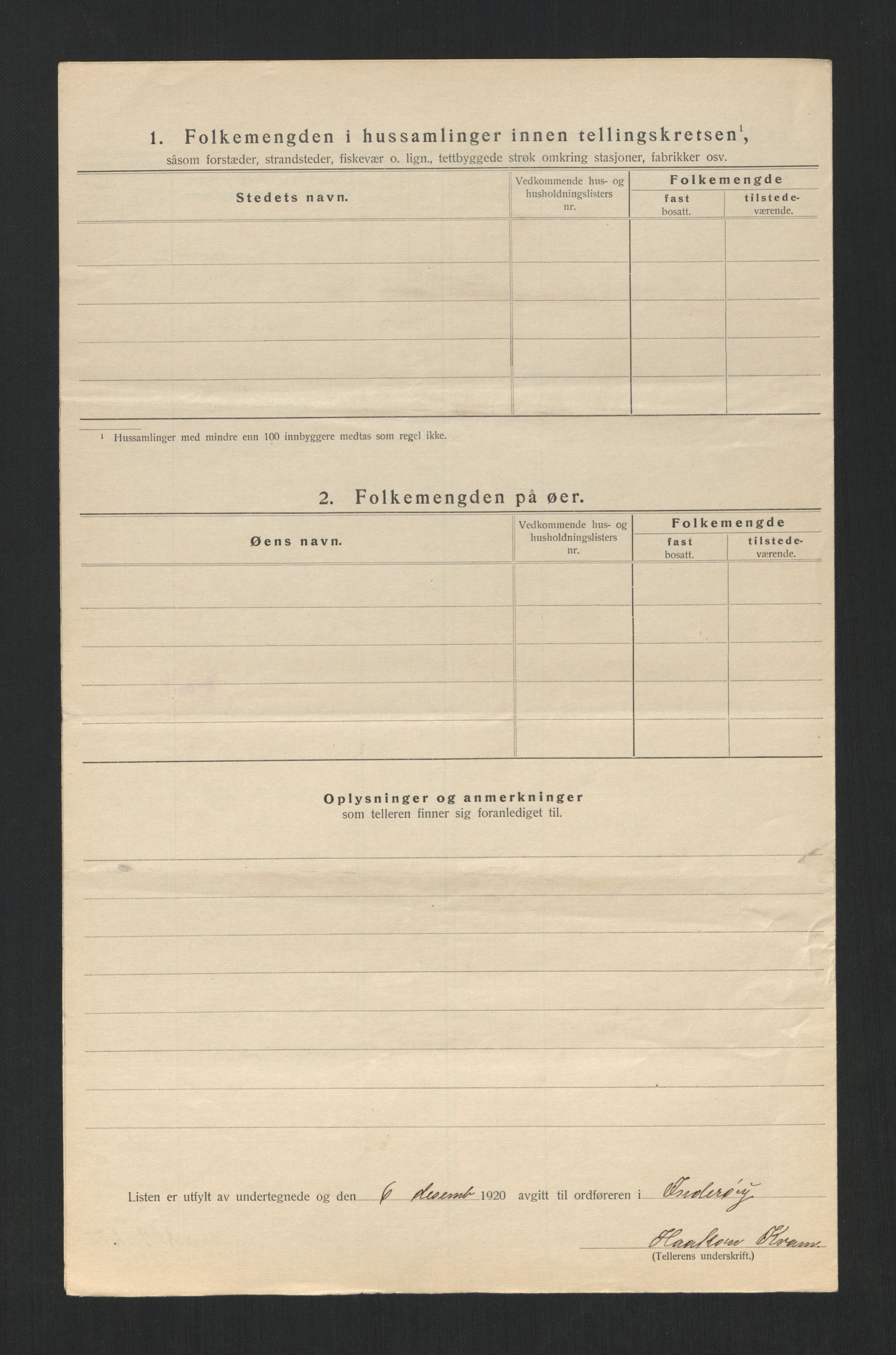 SAT, 1920 census for Inderøy, 1920, p. 30