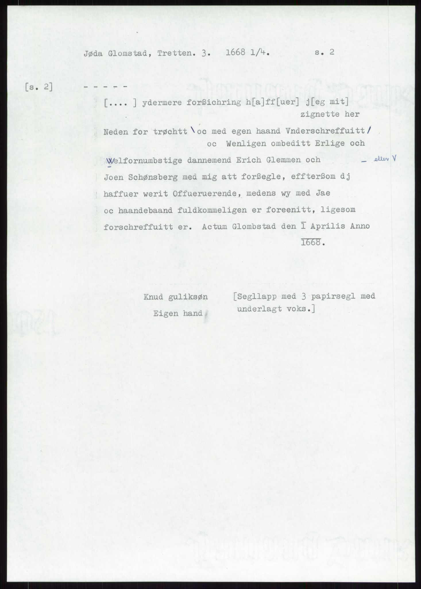 Samlinger til kildeutgivelse, Diplomavskriftsamlingen, AV/RA-EA-4053/H/Ha, p. 2281
